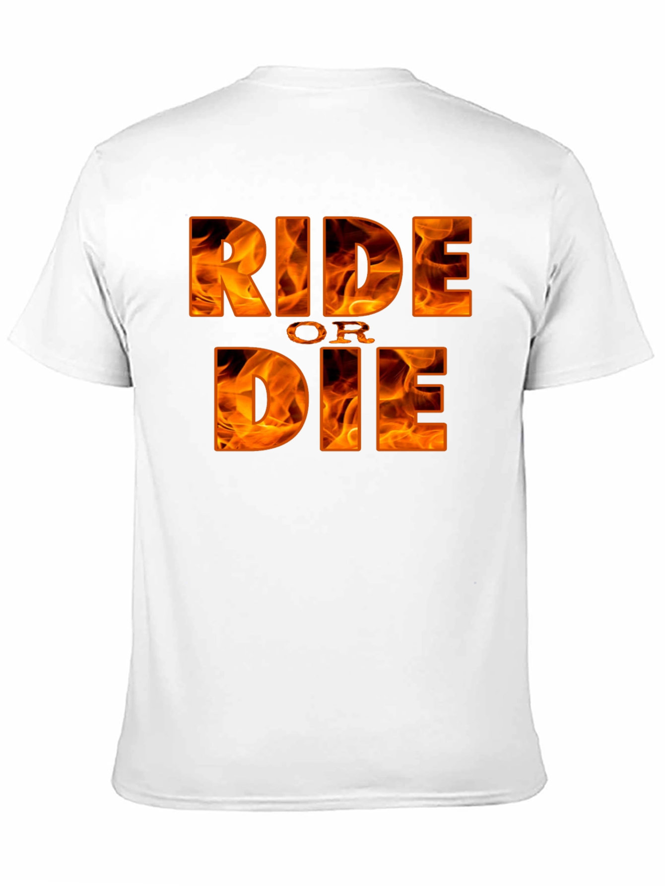 Ride or Die Graphic Tee - Flaming Design