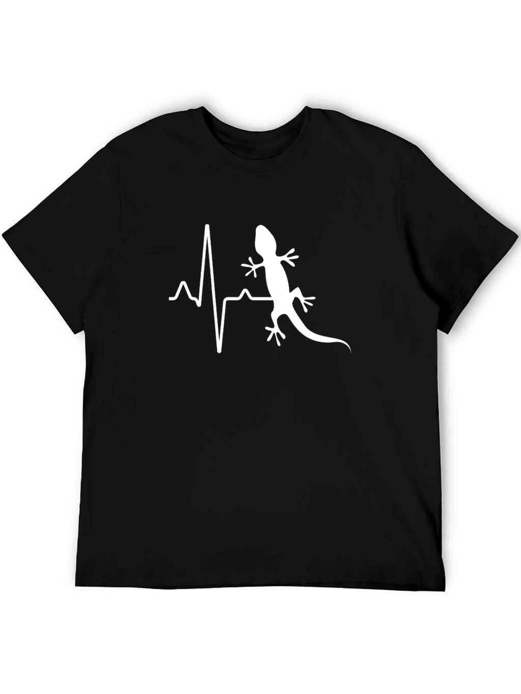 Lizard Heartbeat Graphic Tee - Cool Animal Lover Shirt
