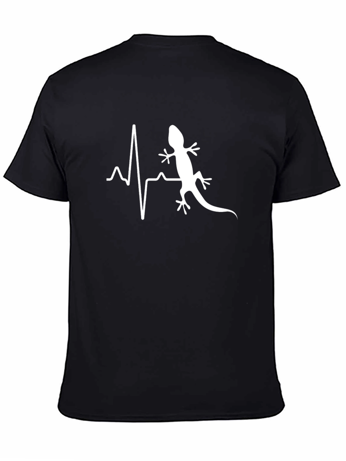 Lizard Heartbeat Graphic Tee - Cool Animal Lover Shirt