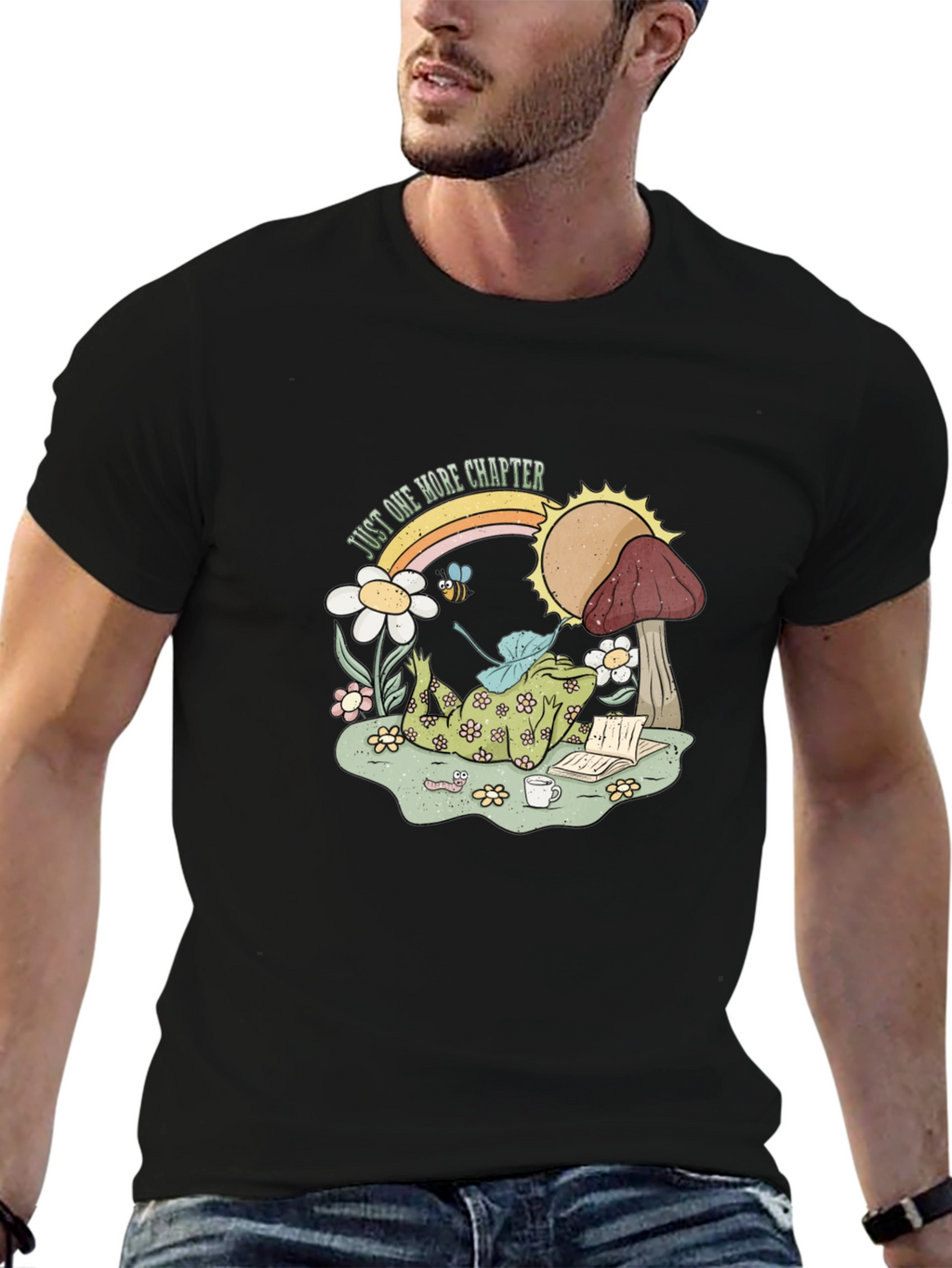 Just One More Chapter Frog Graphic Tee