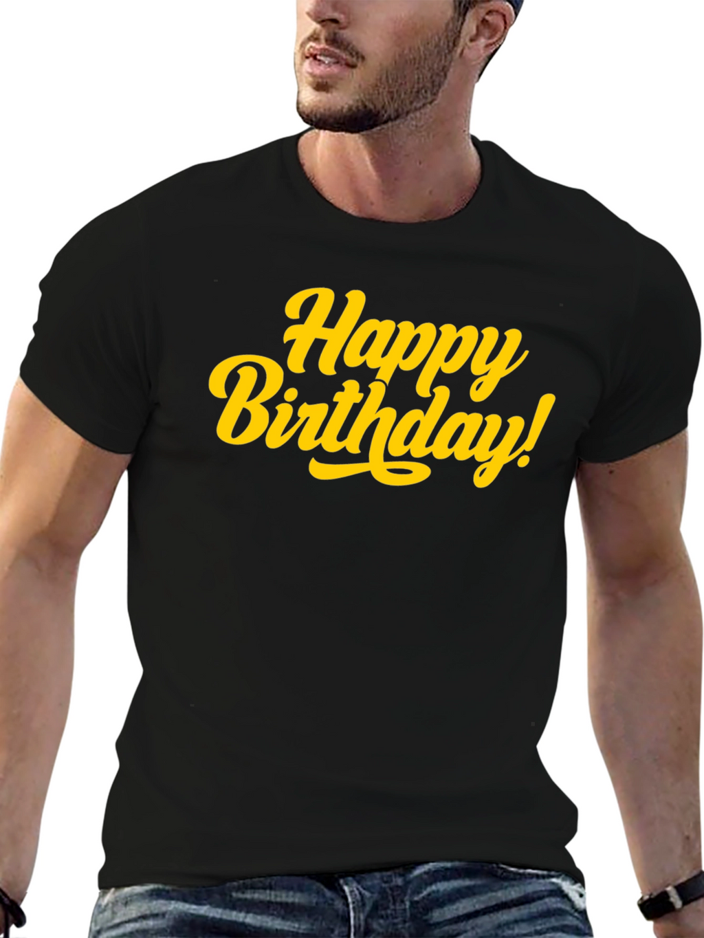 Happy Birthday Black T-Shirt