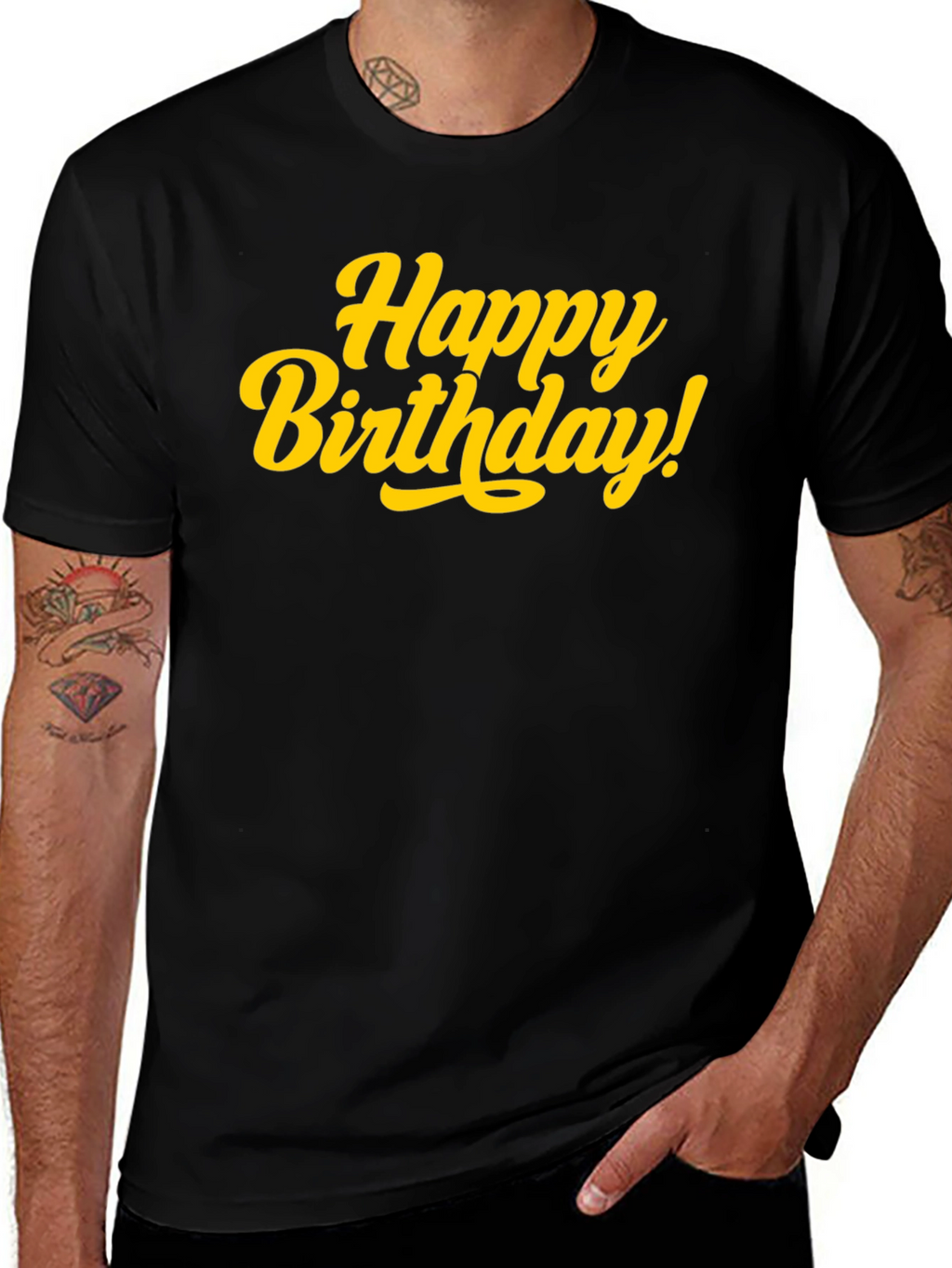 Happy Birthday Black T-Shirt