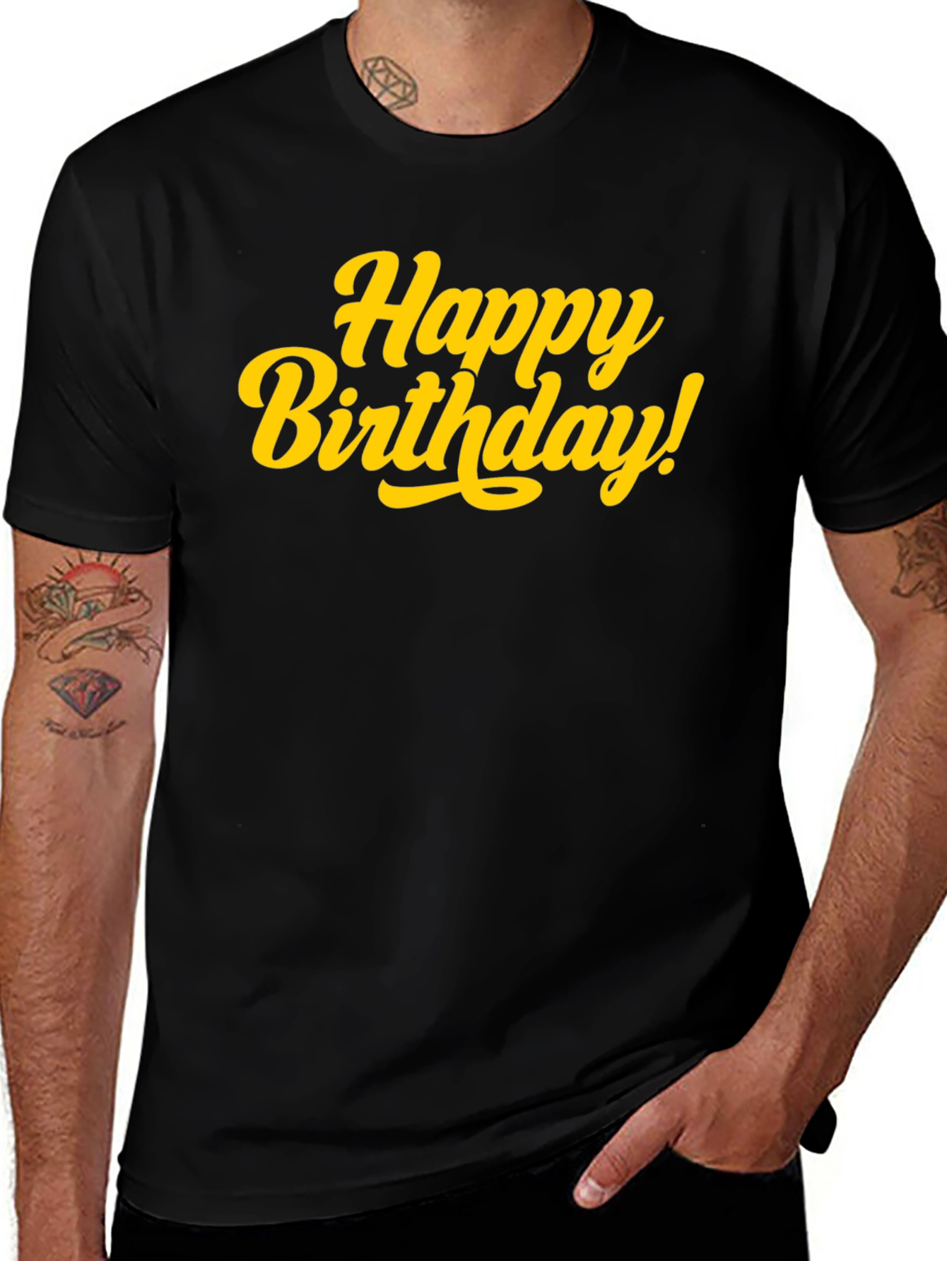 Happy Birthday Black T-Shirt