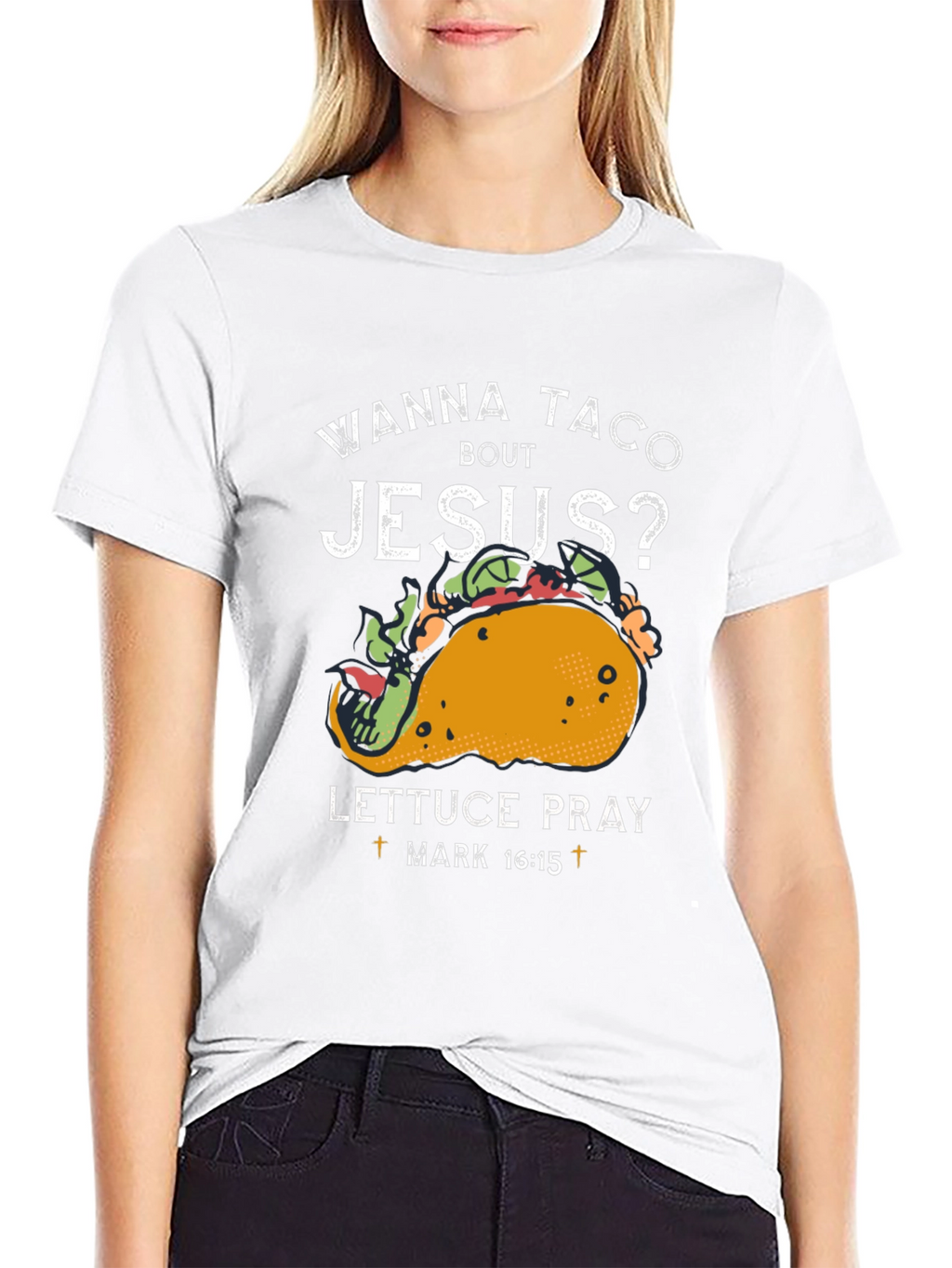 Wanna Taco Bout Jesus T-Shirt Funny Christian Tee
