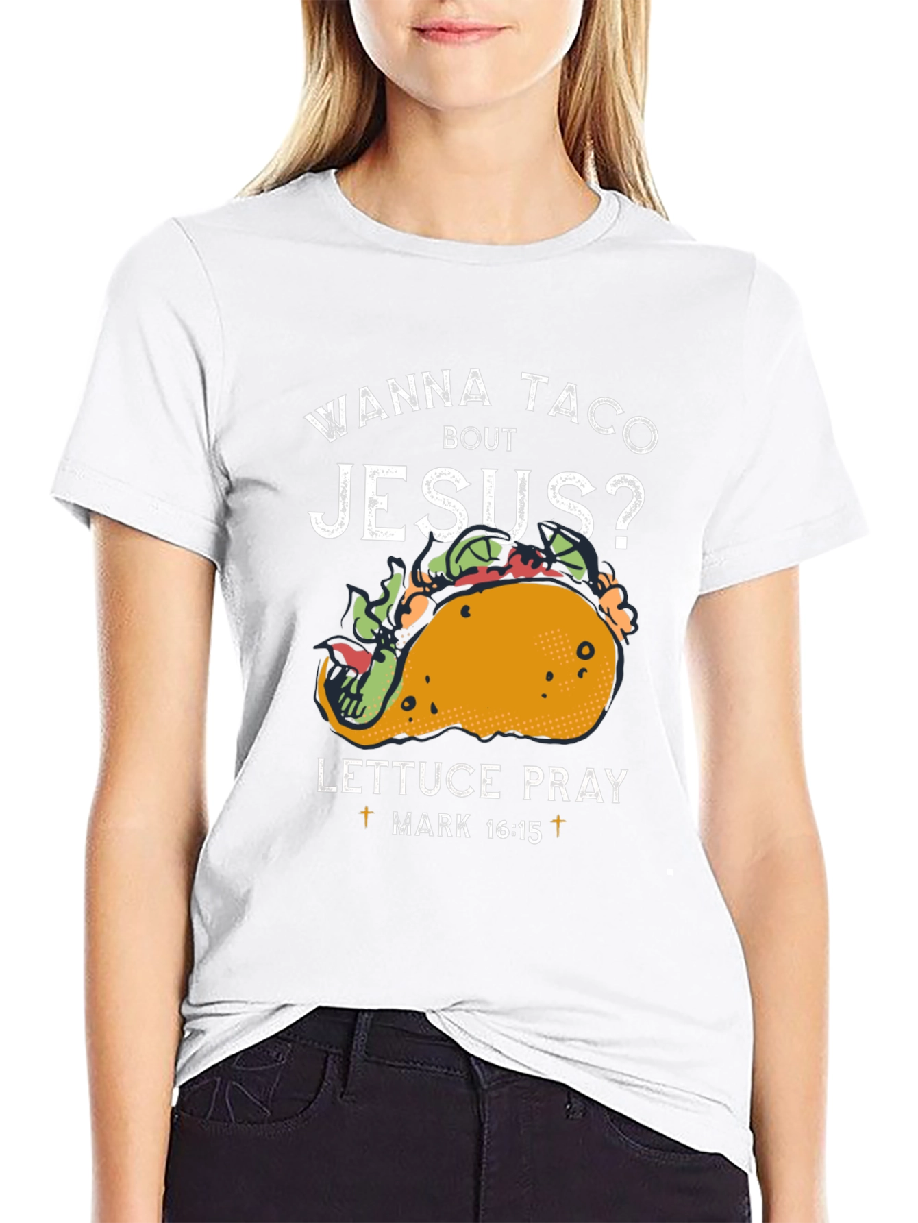Wanna Taco Bout Jesus T-Shirt Funny Christian Tee