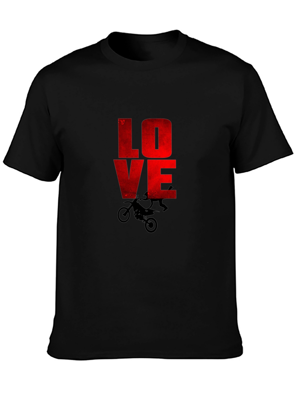 LOVE Motocross Graphic T-Shirt - Black