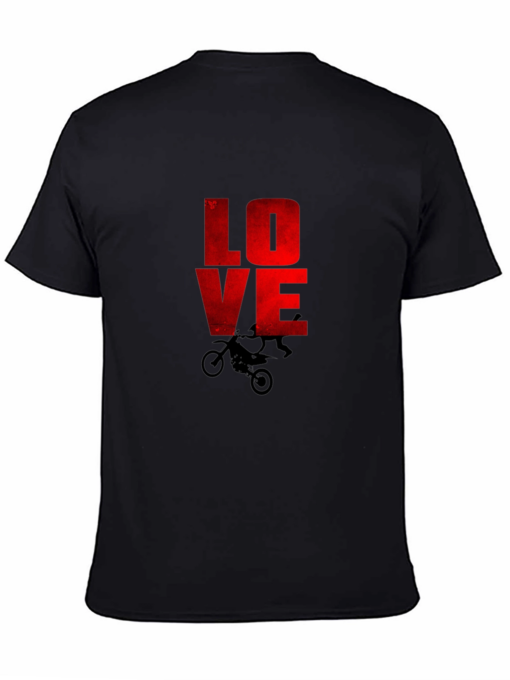 LOVE Motocross Graphic T-Shirt - Black