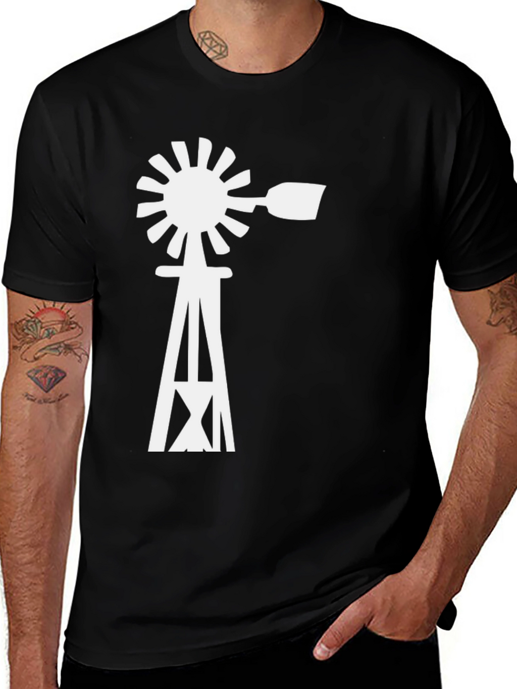 Windmill Graphic T-Shirt - Farm Inspired Tee