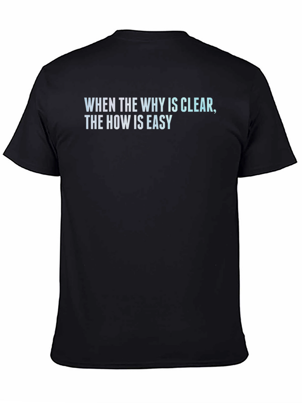 Inspirational Quote T-Shirt - When the Why is Clear...