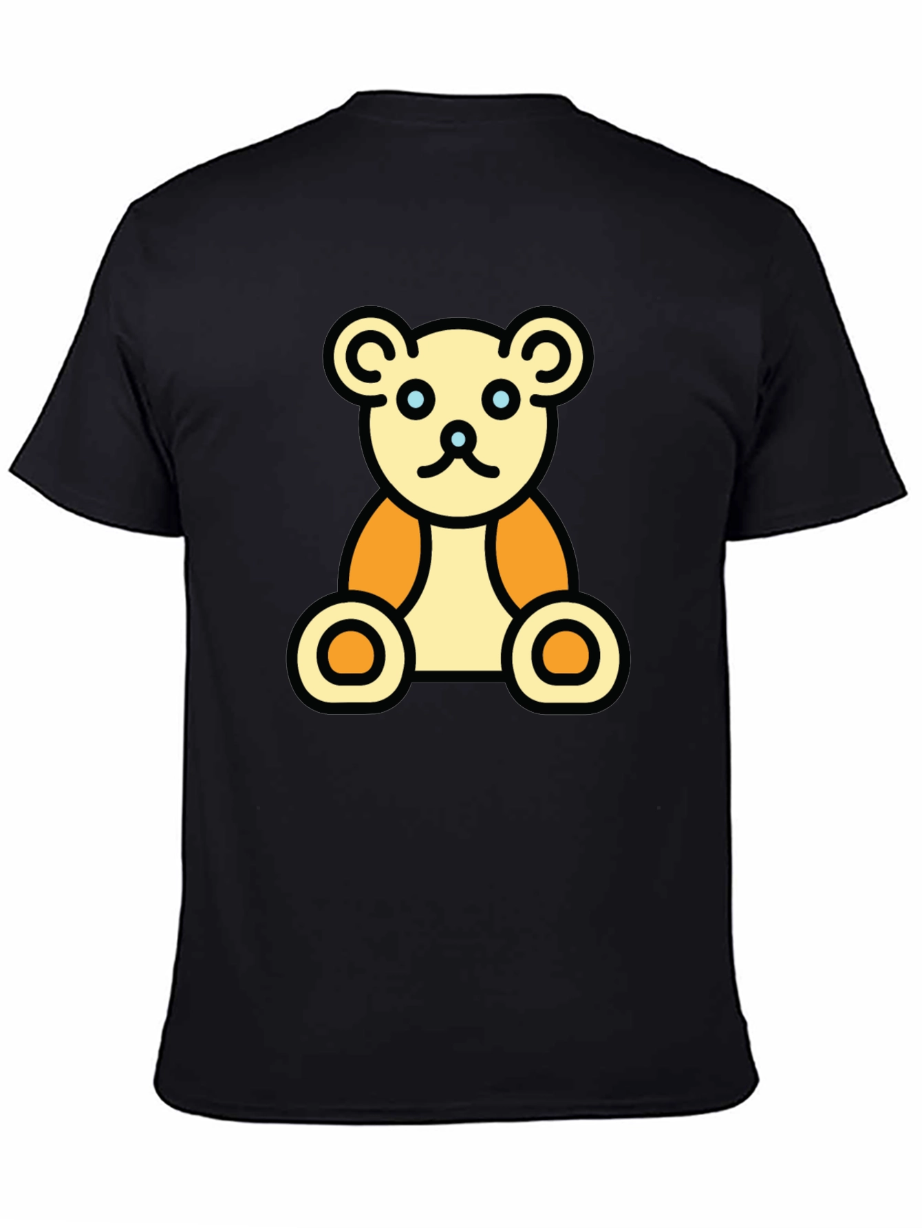 Teddy Bear Graphic Black T-Shirt