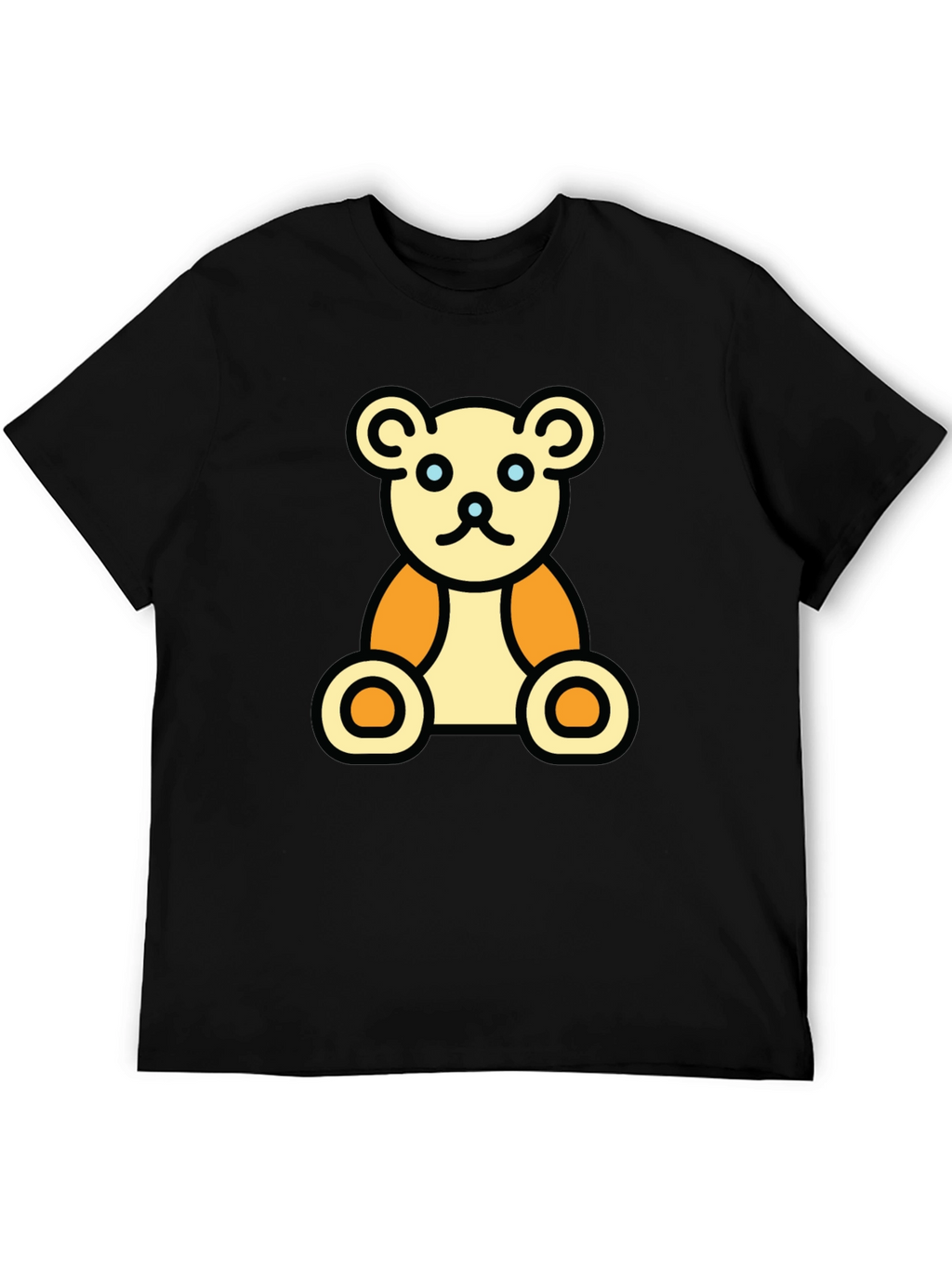 Teddy Bear Graphic Black T-Shirt