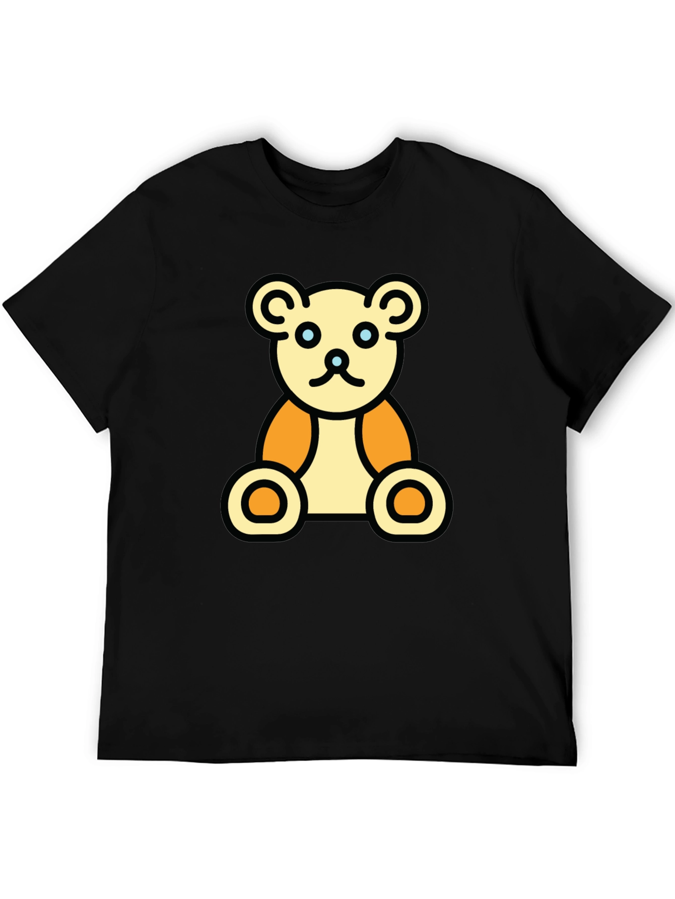 Teddy Bear Graphic Black T-Shirt