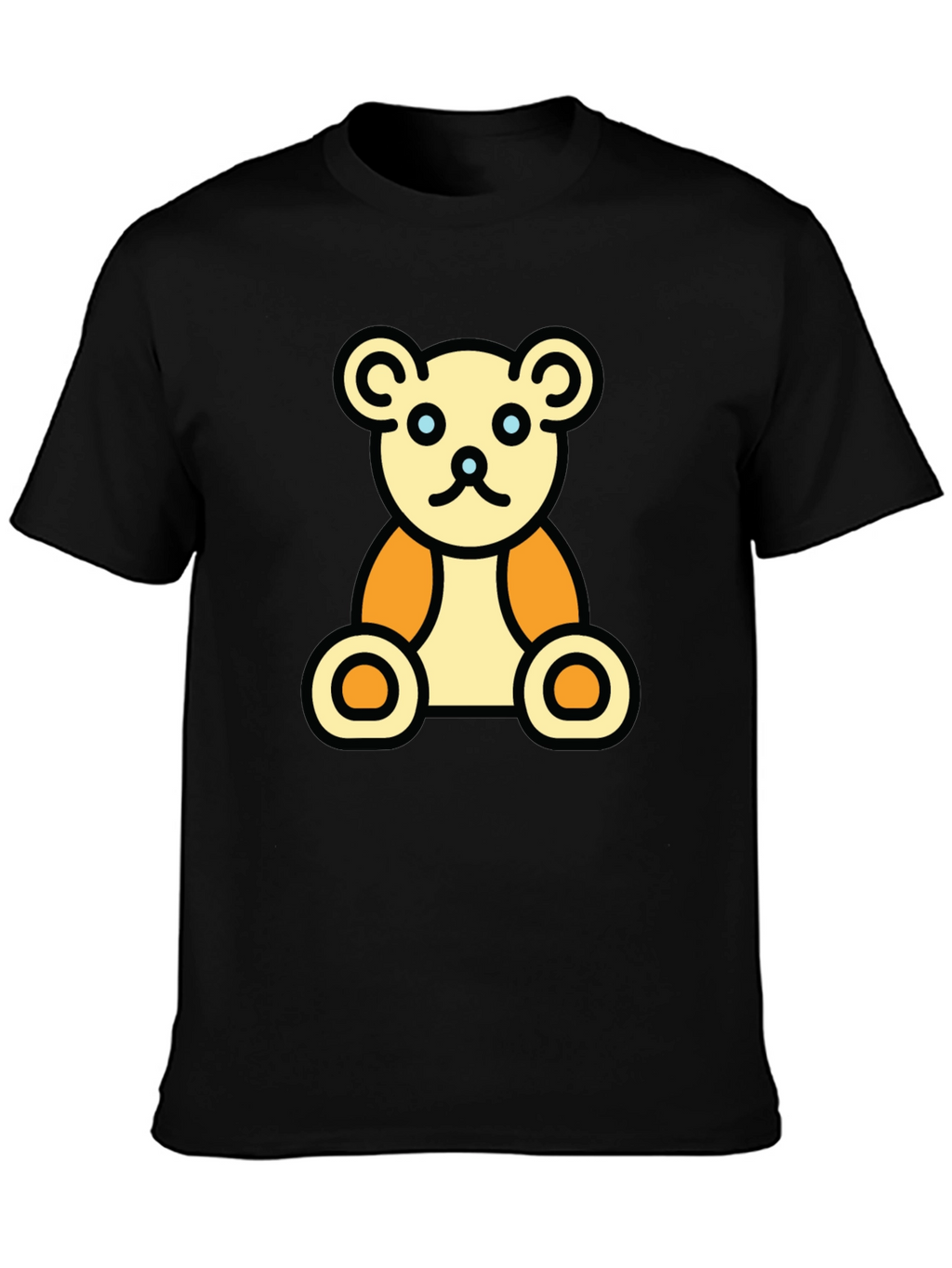 Teddy Bear Graphic Black T-Shirt