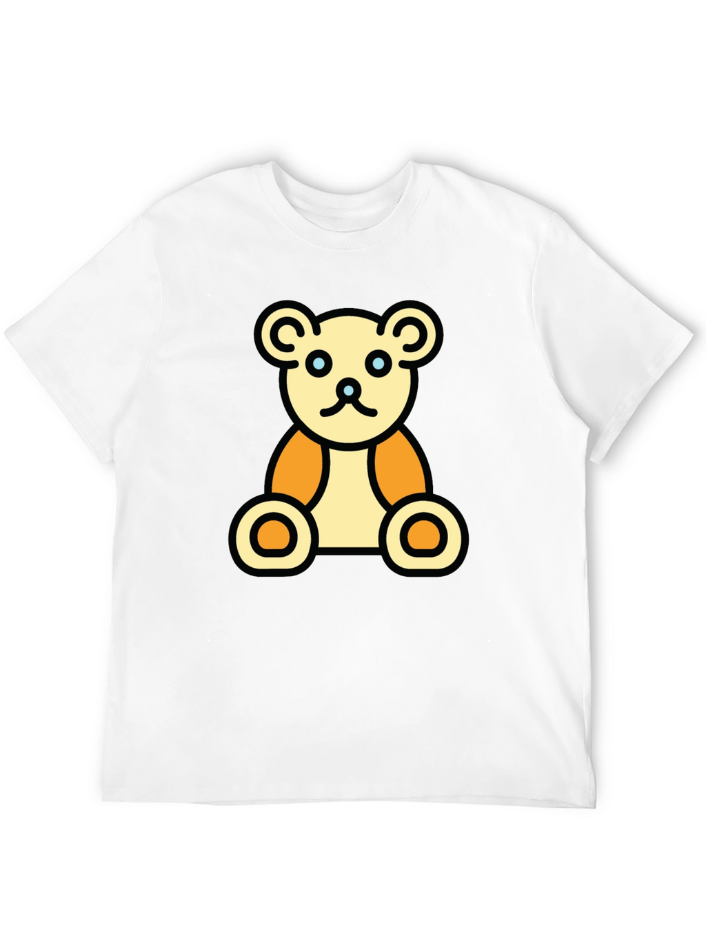 Teddy Bear Graphic Black T-Shirt