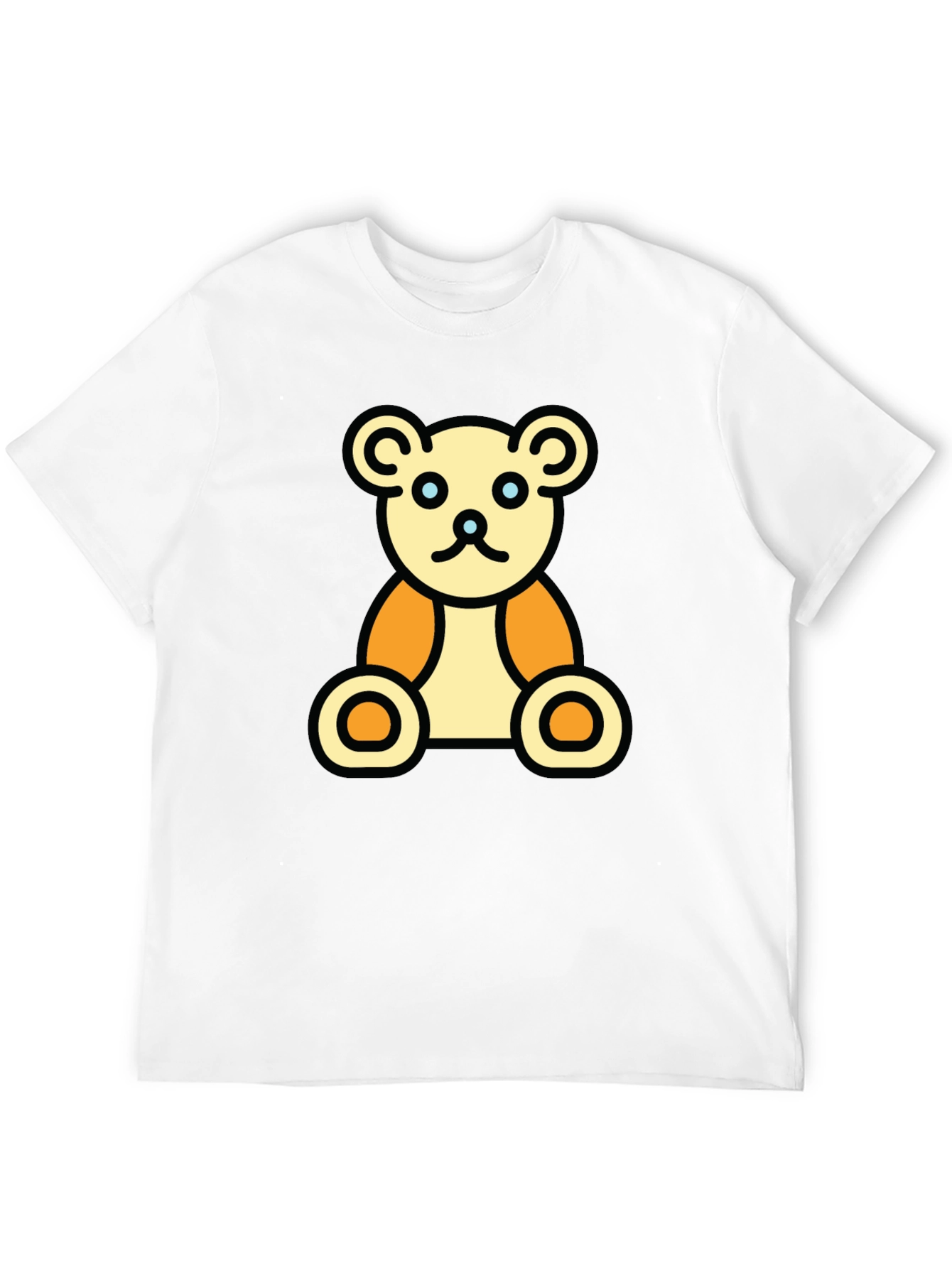 Teddy Bear Graphic Black T-Shirt