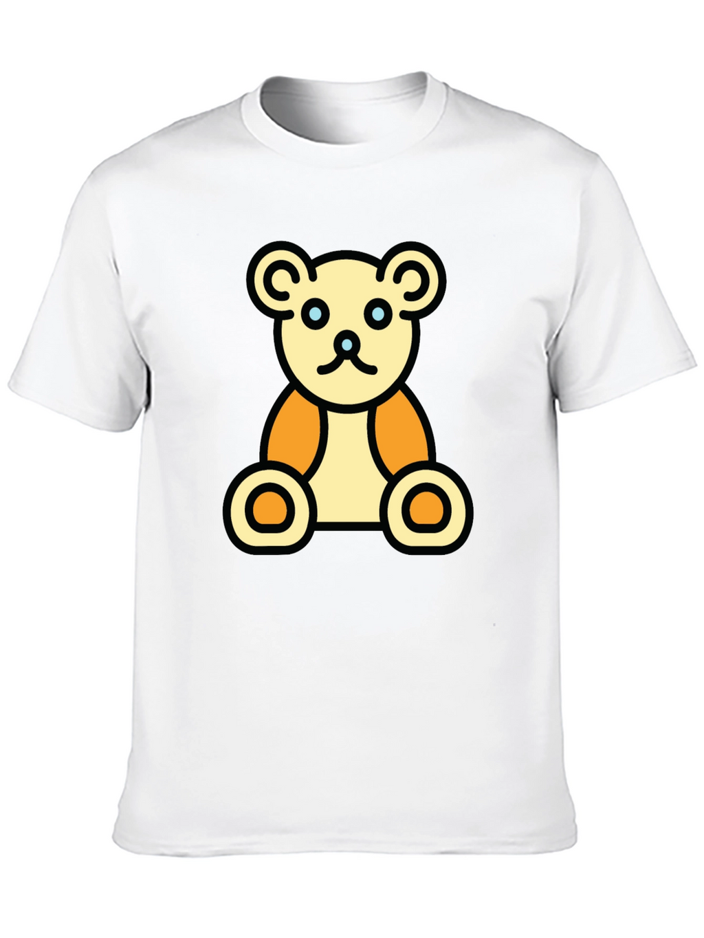 Teddy Bear Graphic Black T-Shirt