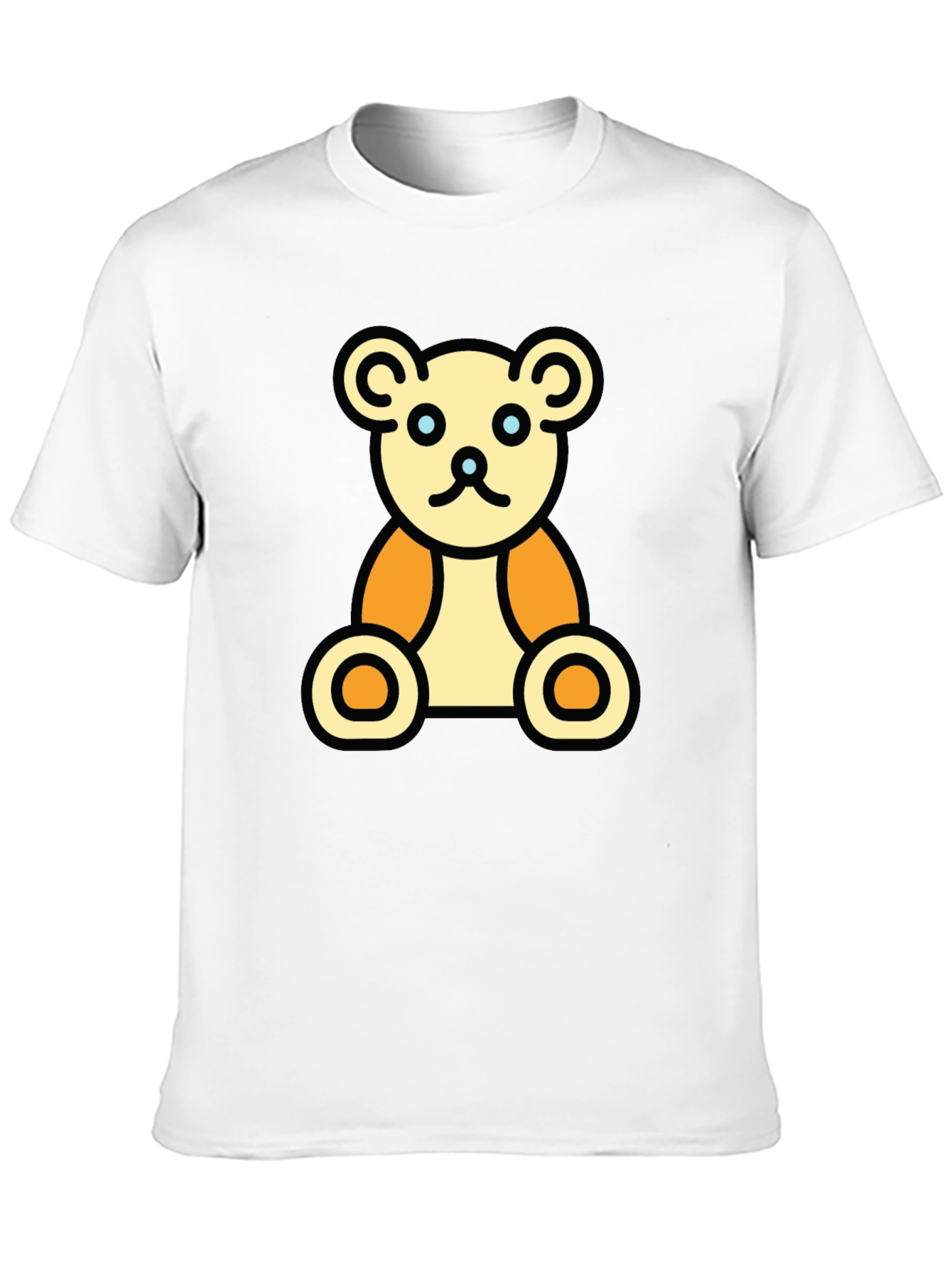 Teddy Bear Graphic Black T-Shirt