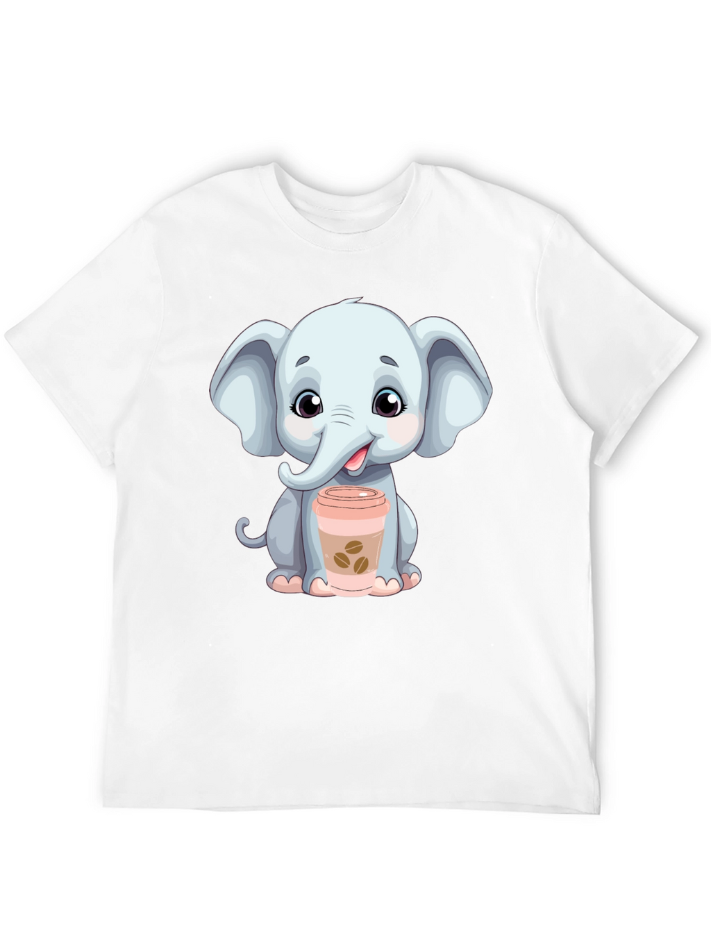 Cute Elephant Coffee Lover T-Shirt
