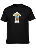 Anatomical Human Body Organs T-Shirt - Black