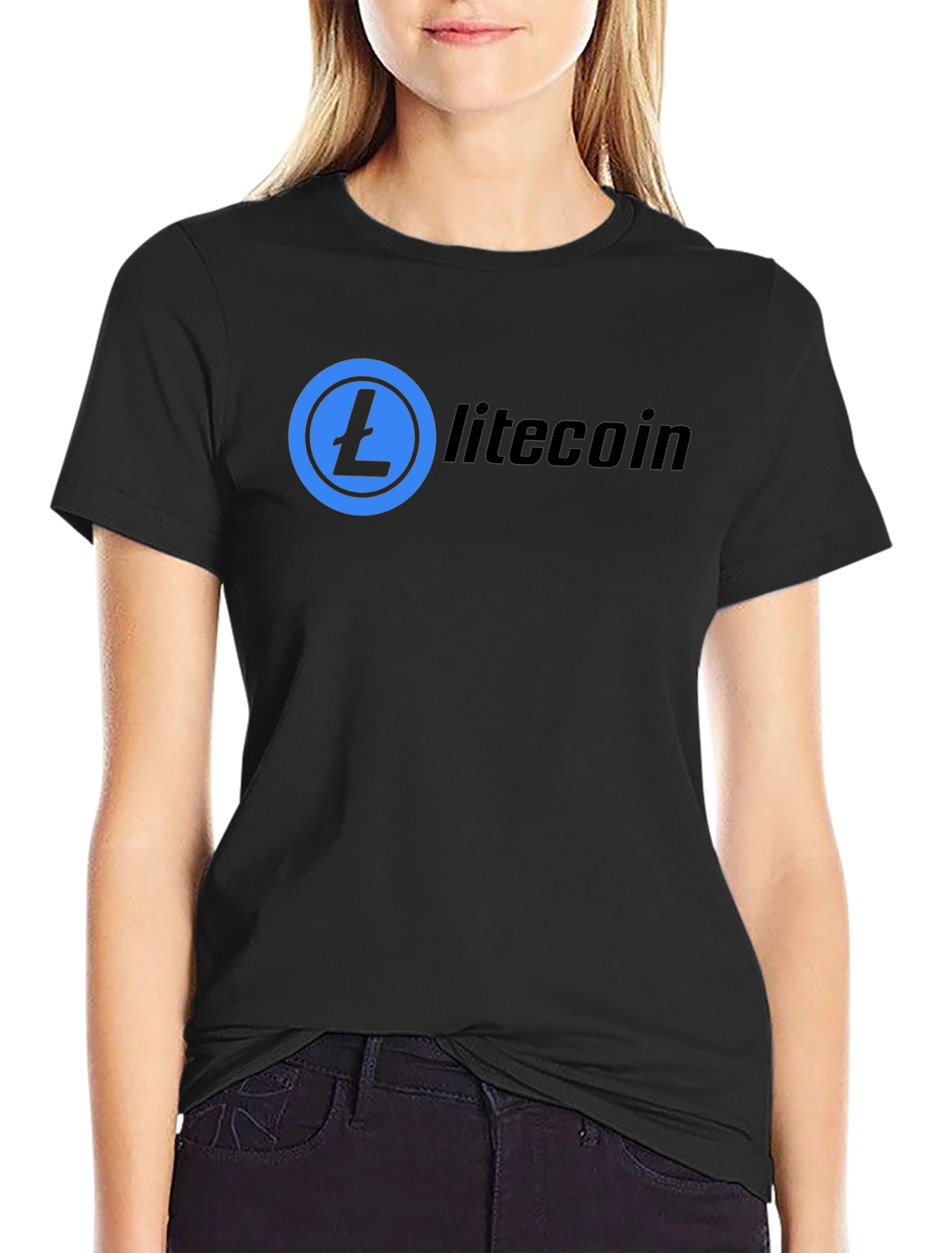 Litecoin Crypto T-Shirt - Black