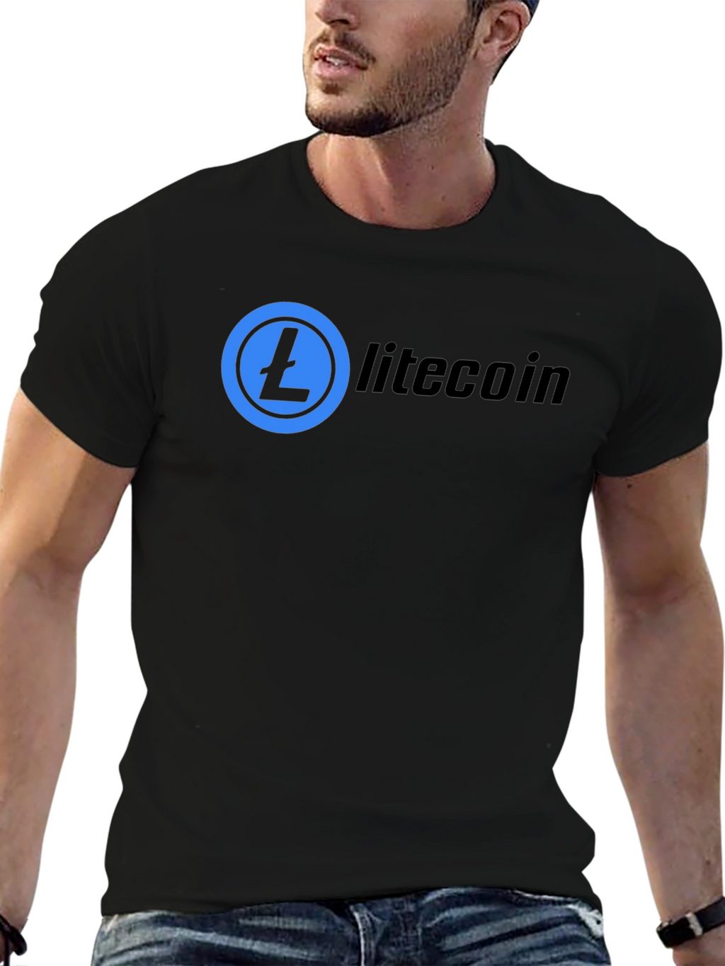 Litecoin Crypto T-Shirt - Black