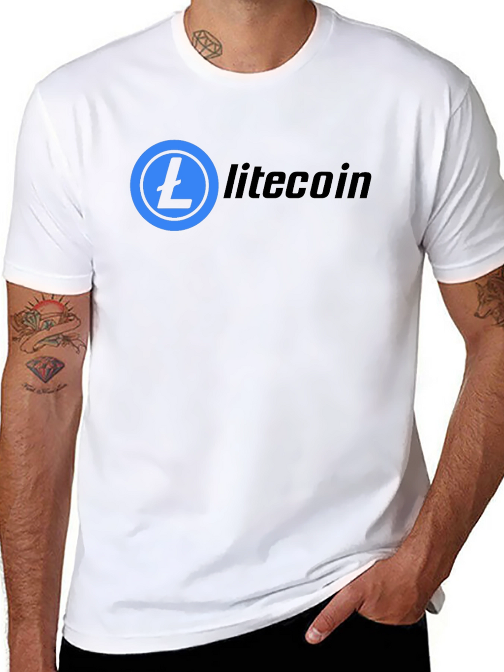 Litecoin Crypto T-Shirt - Black