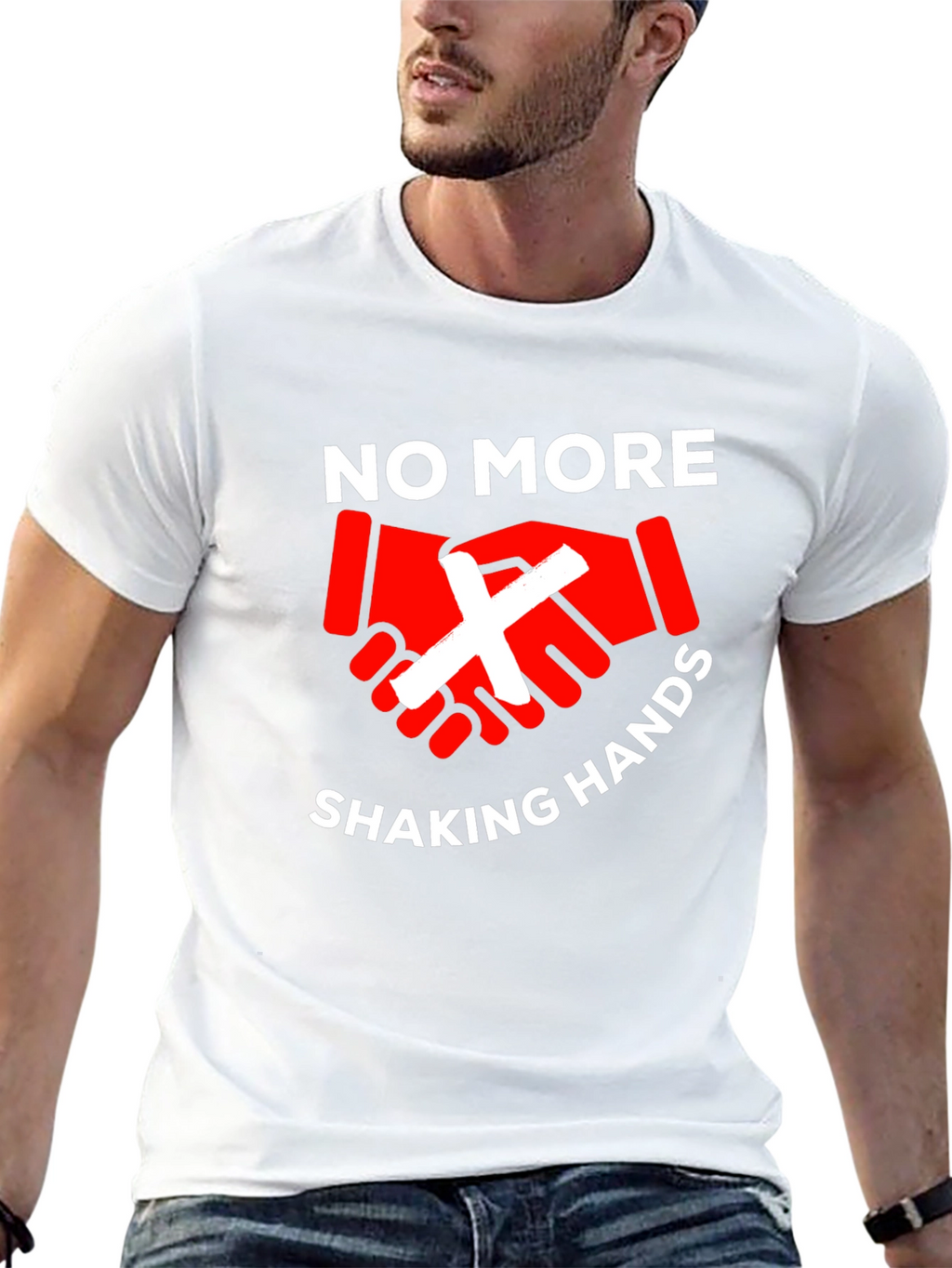 No More Handshaking T-Shirt - Stay Safe