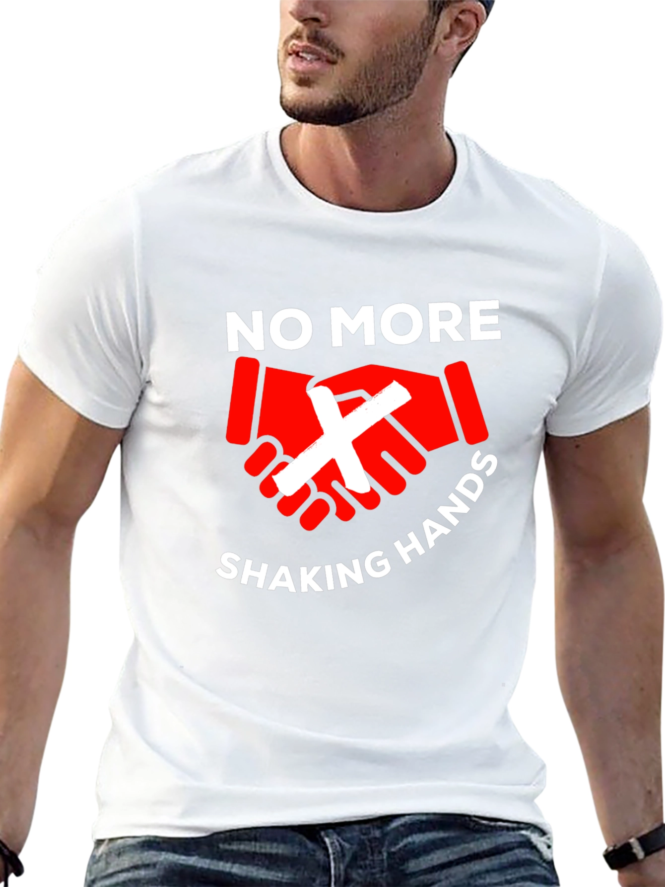 No More Handshaking T-Shirt - Stay Safe