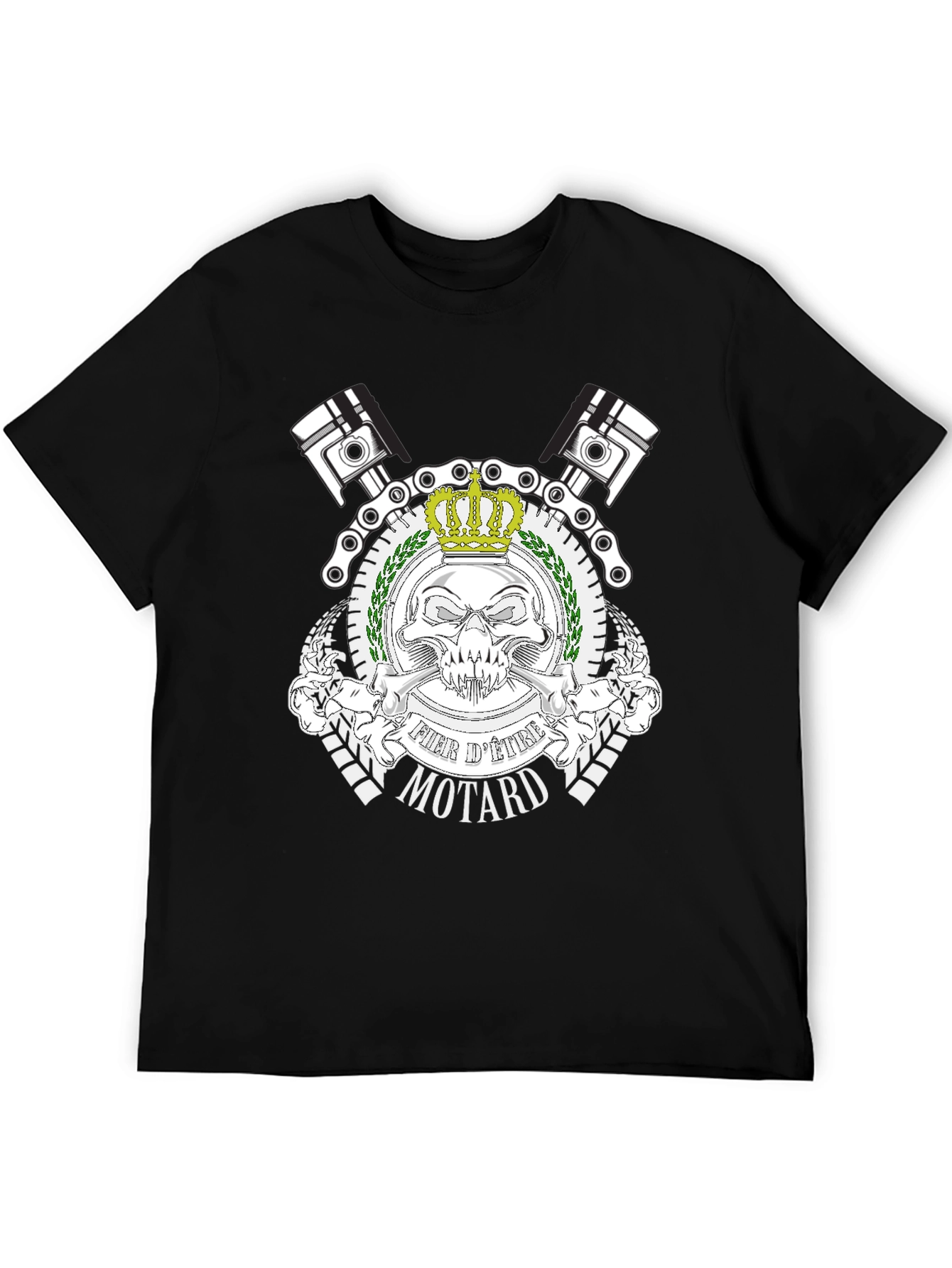 Fier dEtre Motard Black T-Shirt