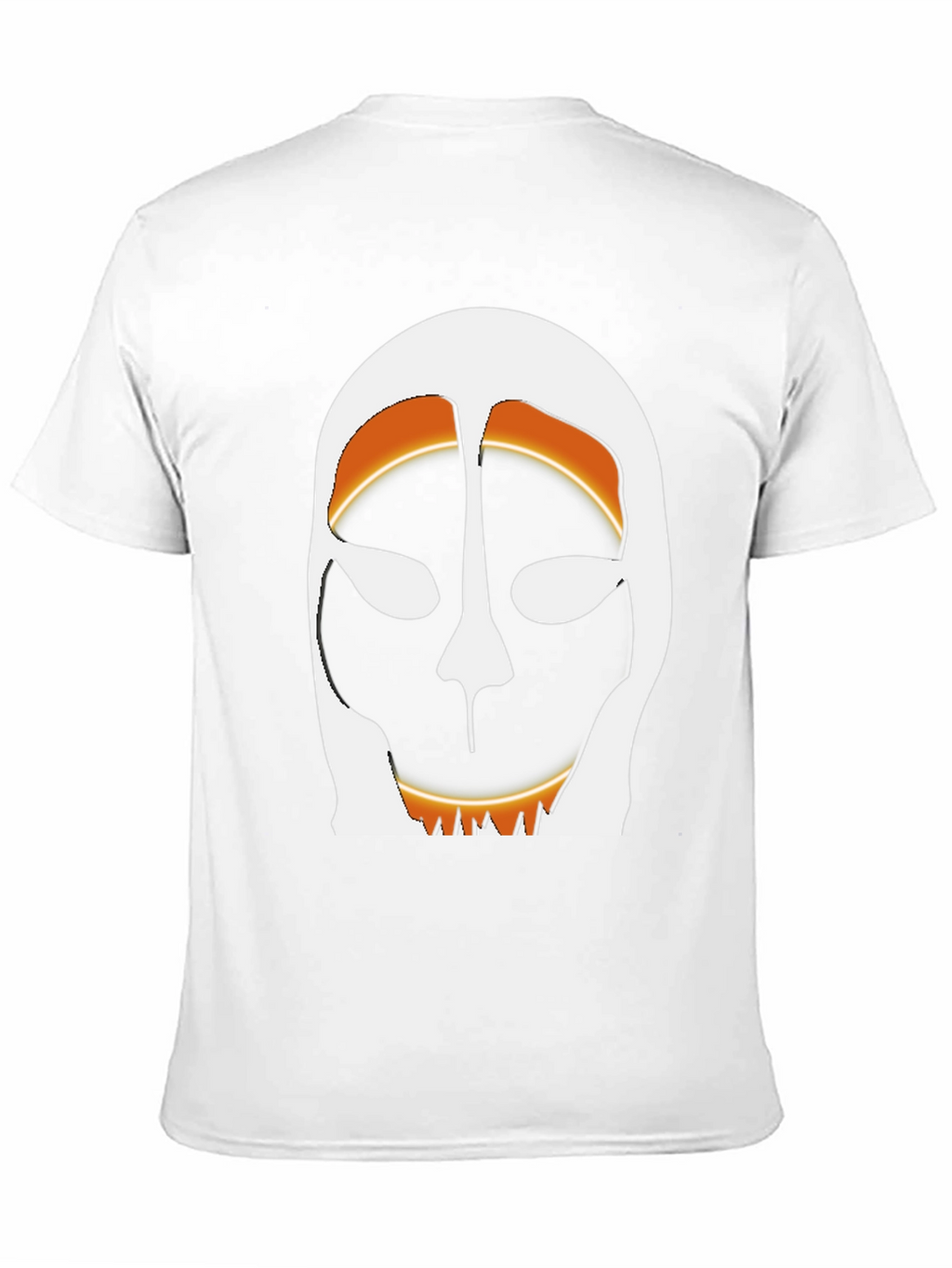 Abstract Face Graphic Tee - Black Cotton T-Shirt