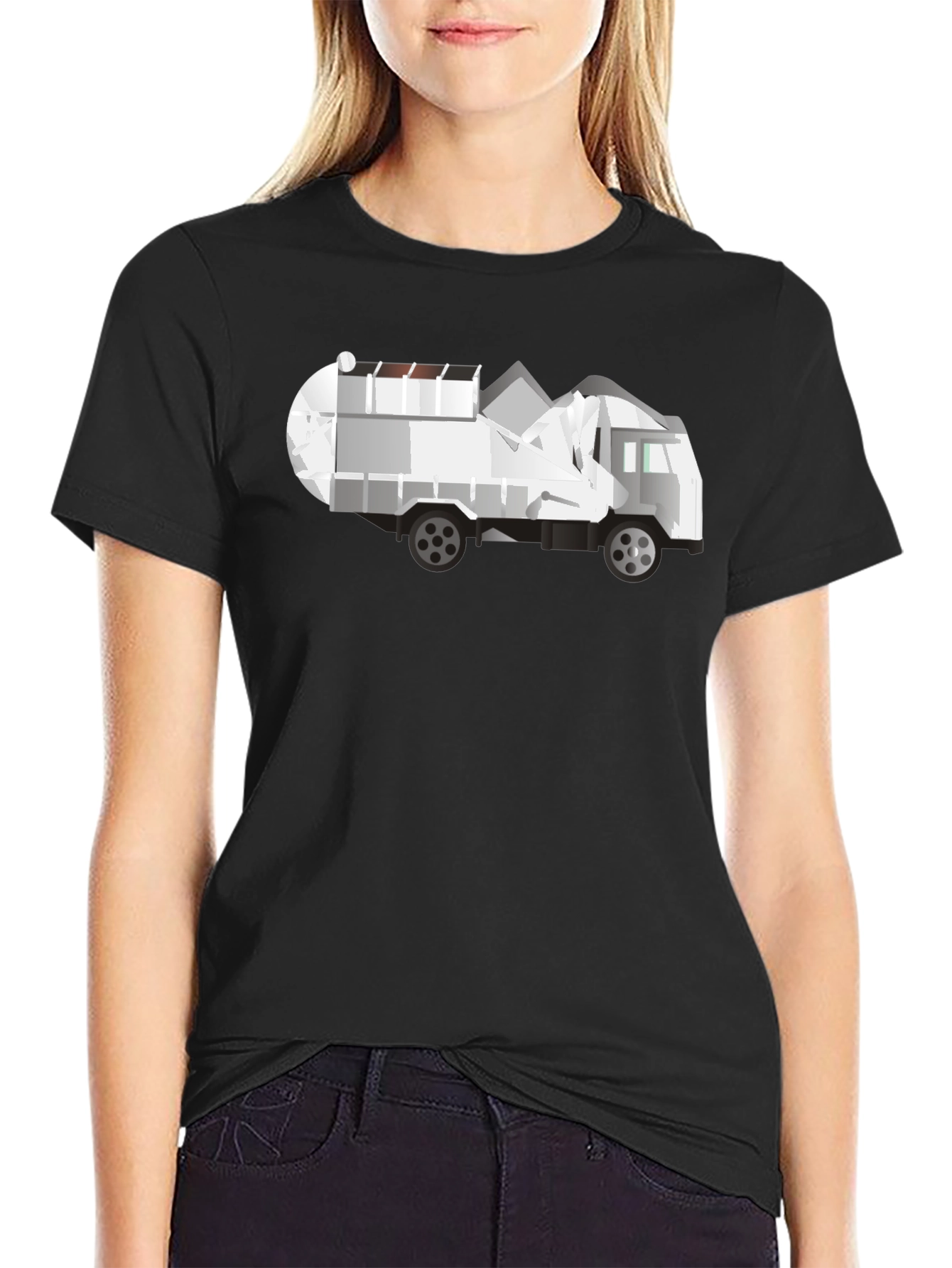 Garbage Truck Graphic T-Shirt - Modern Design