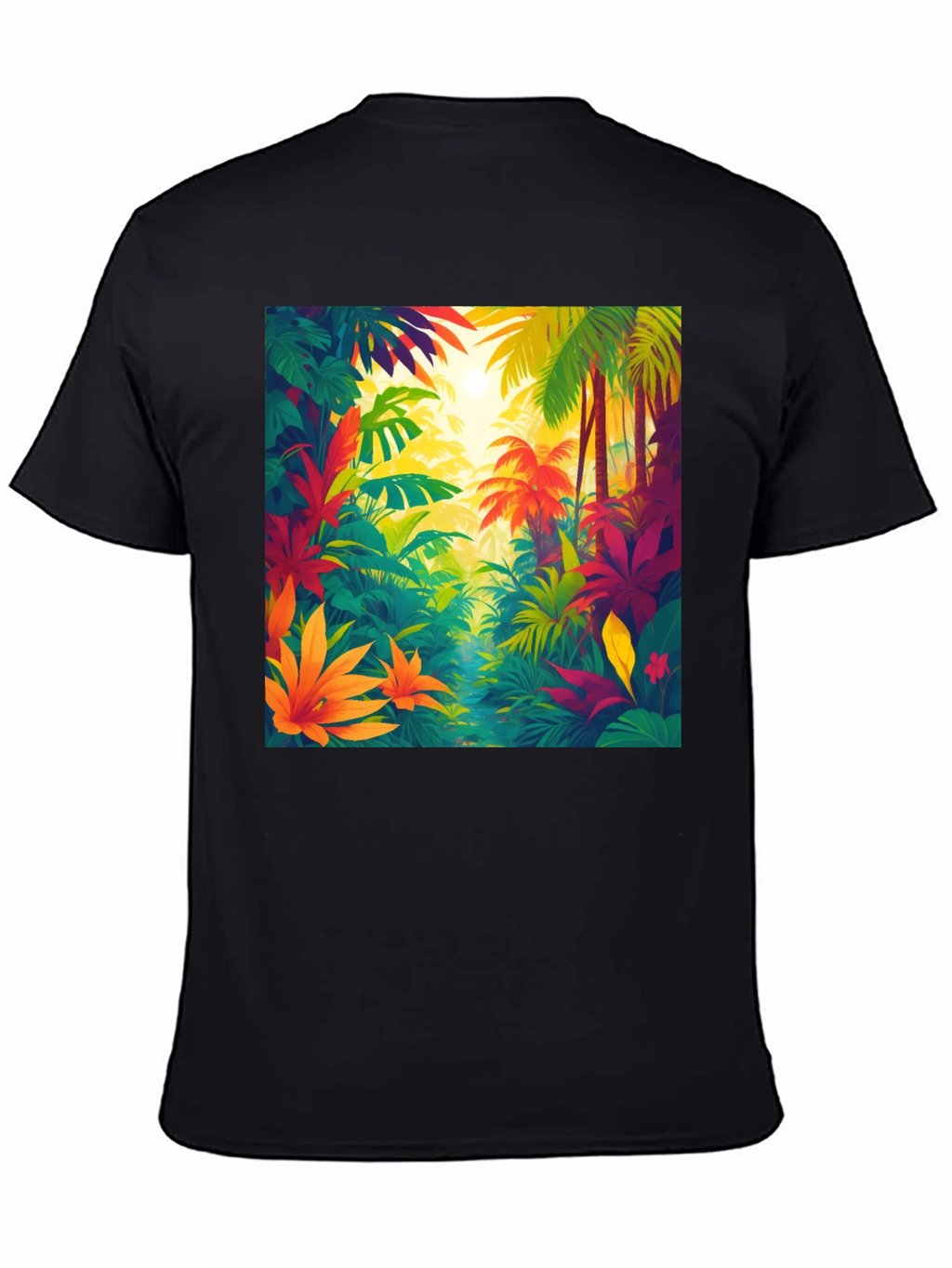 Tropical Jungle T-Shirt: Vibrant Nature Design