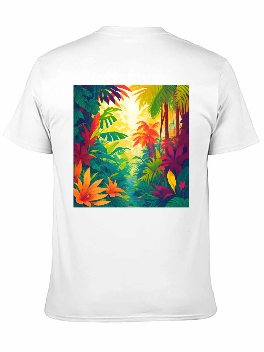Tropical Jungle T-Shirt: Vibrant Nature Design