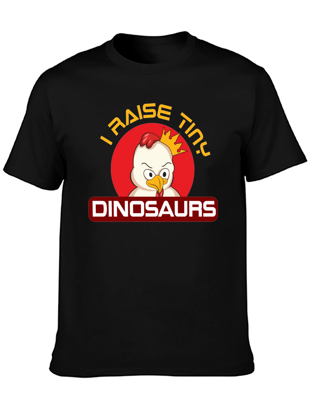 I Raise Tiny Dinosaurs Black T-Shirt