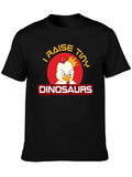 I Raise Tiny Dinosaurs Black T-Shirt