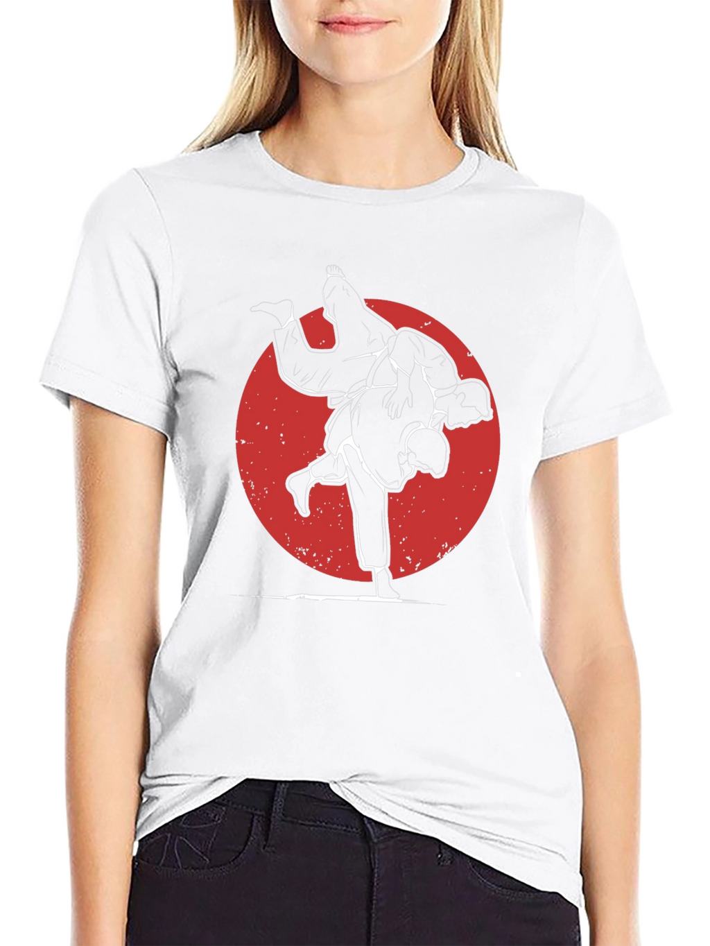 Judo Silhouette Graphic Tee - Martial Arts Style