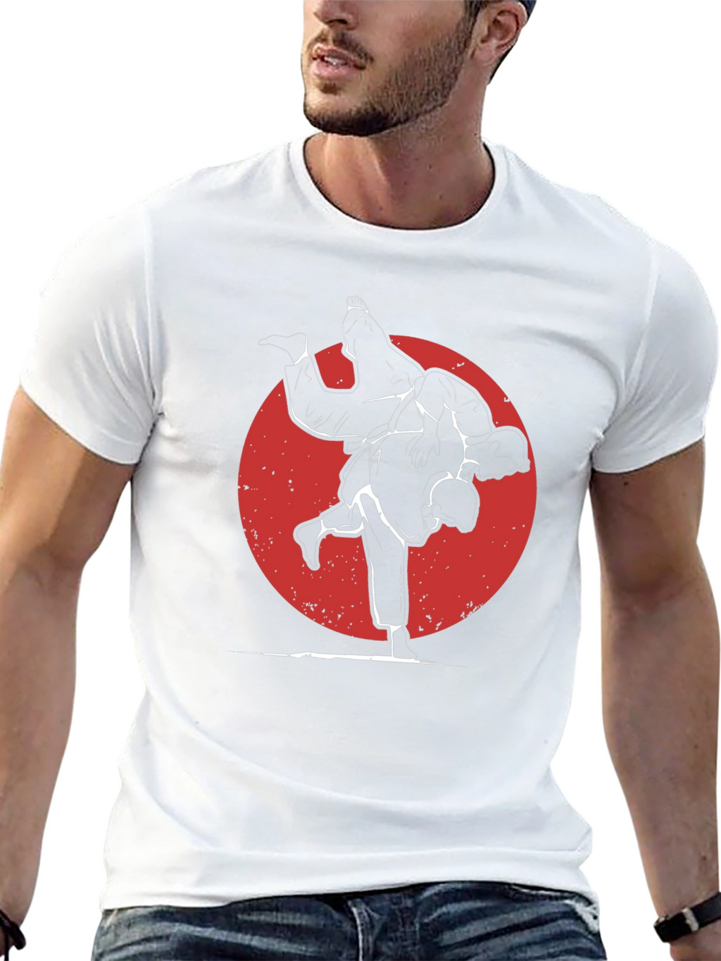 Judo Silhouette Graphic Tee - Martial Arts Style