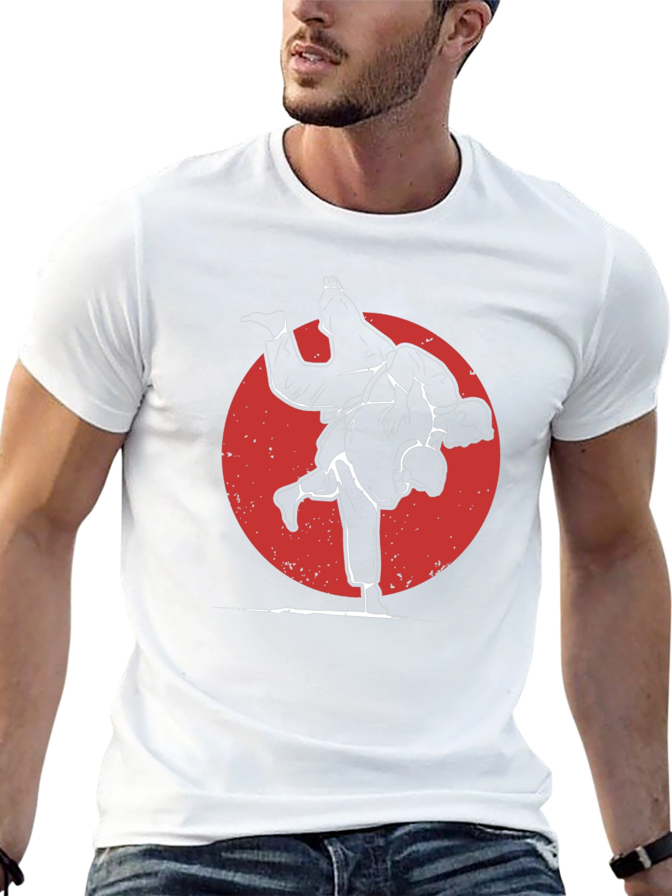 Judo Silhouette Graphic Tee - Martial Arts Style