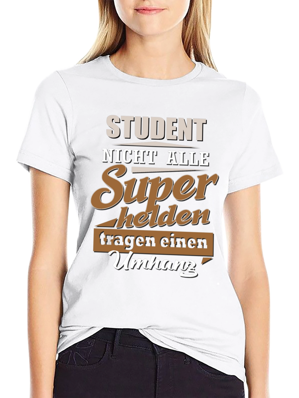 Student Superhero T-Shirt - German Slogan Tee