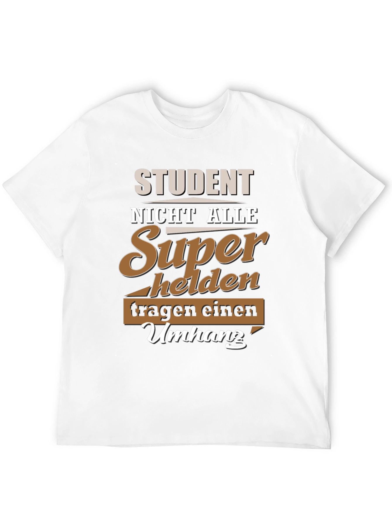 Student Superhero T-Shirt - German Slogan Tee