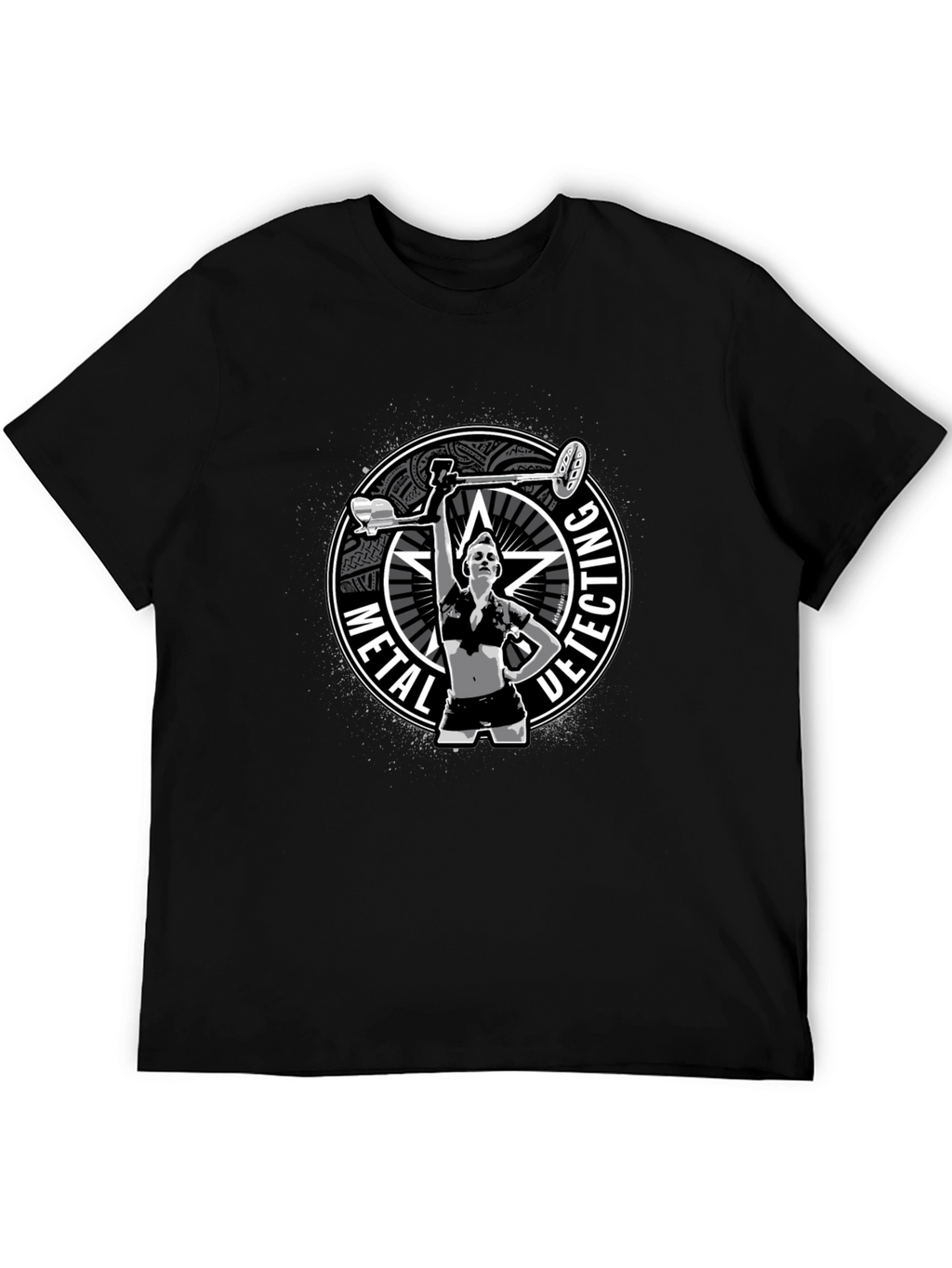 Metal Detecting T-Shirt - Woman Detectorist Graphic Tee