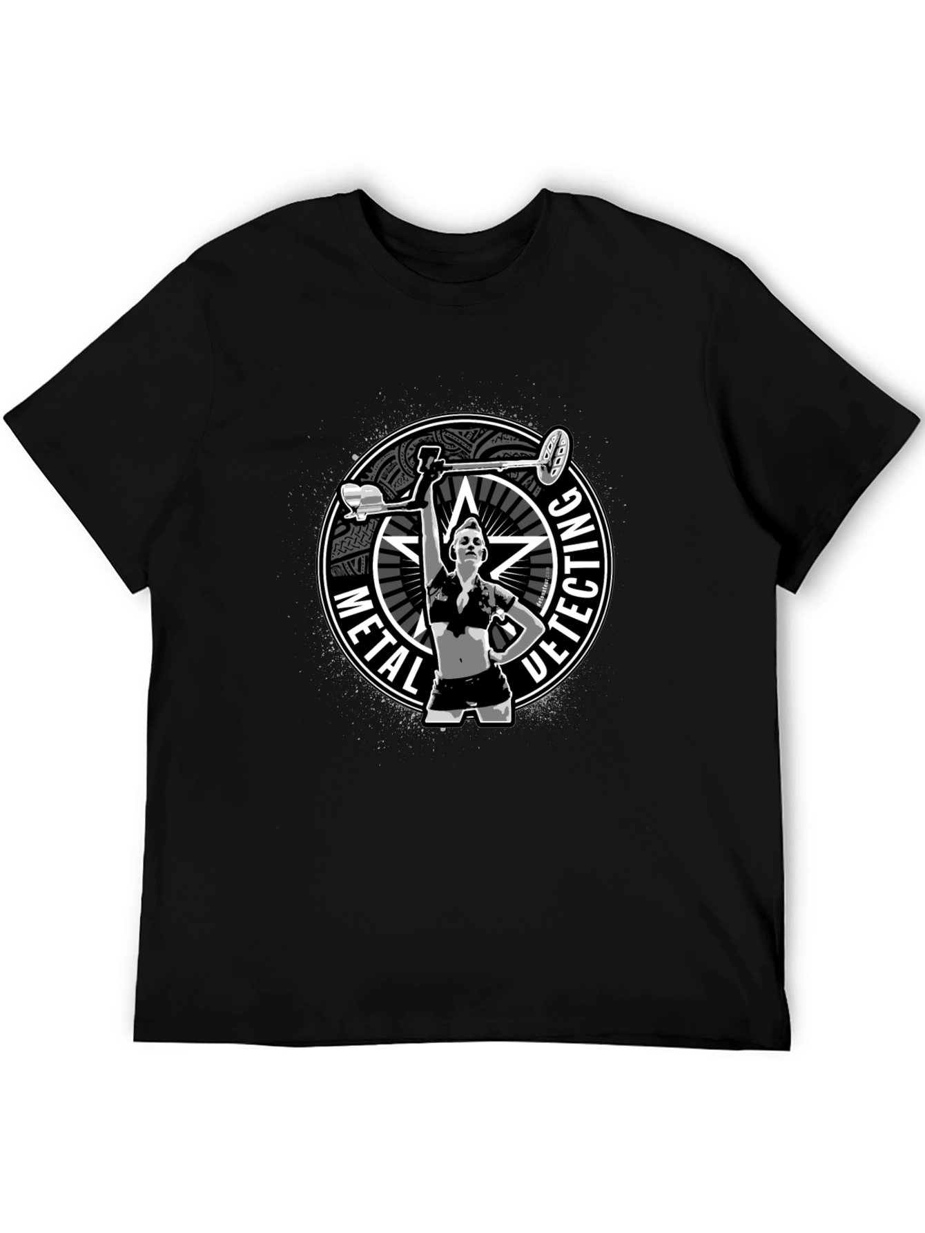 Metal Detecting T-Shirt - Woman Detectorist Graphic Tee