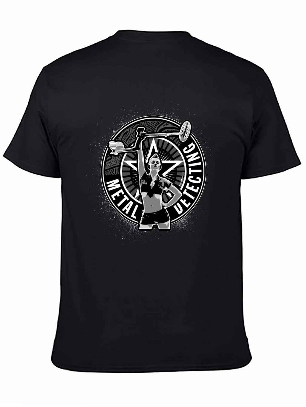 Metal Detecting T-Shirt - Woman Detectorist Graphic Tee