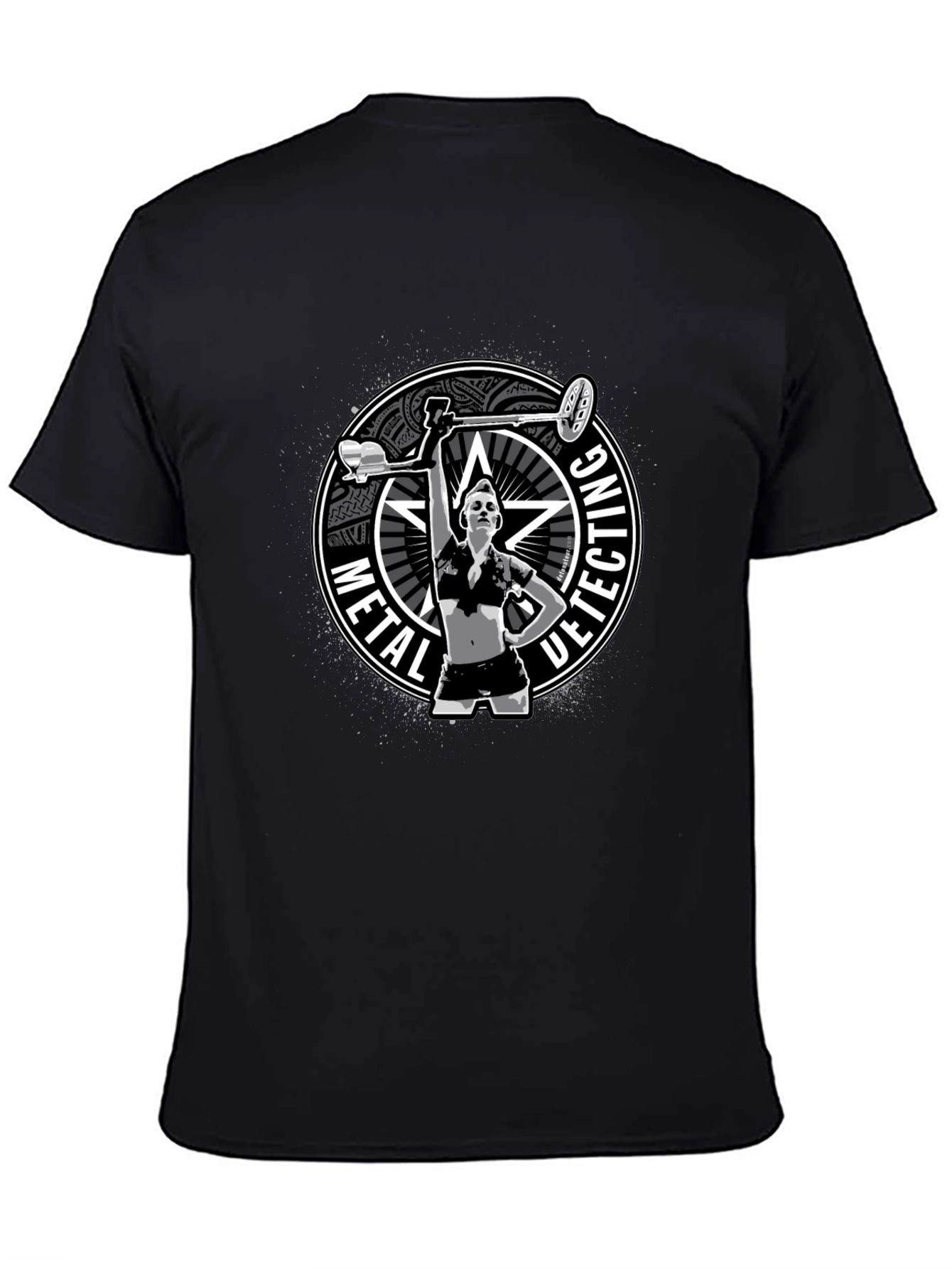 Metal Detecting T-Shirt - Woman Detectorist Graphic Tee