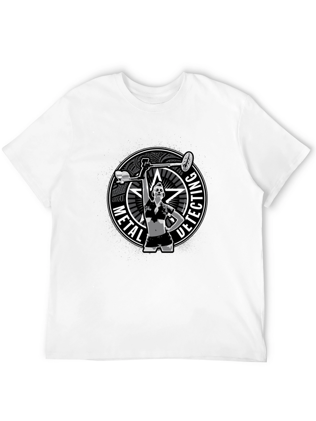 Metal Detecting T-Shirt - Woman Detectorist Graphic Tee
