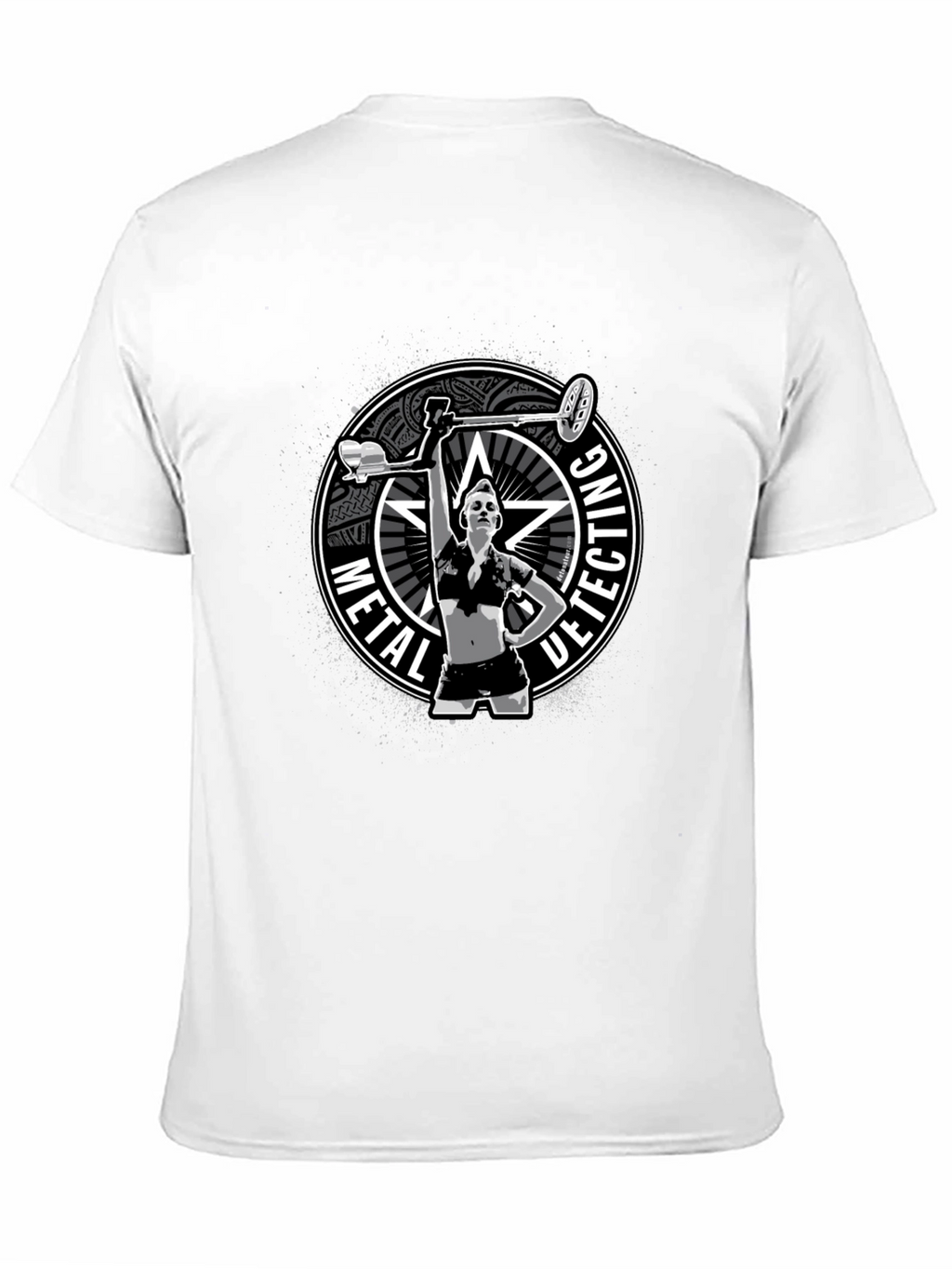 Metal Detecting T-Shirt - Woman Detectorist Graphic Tee