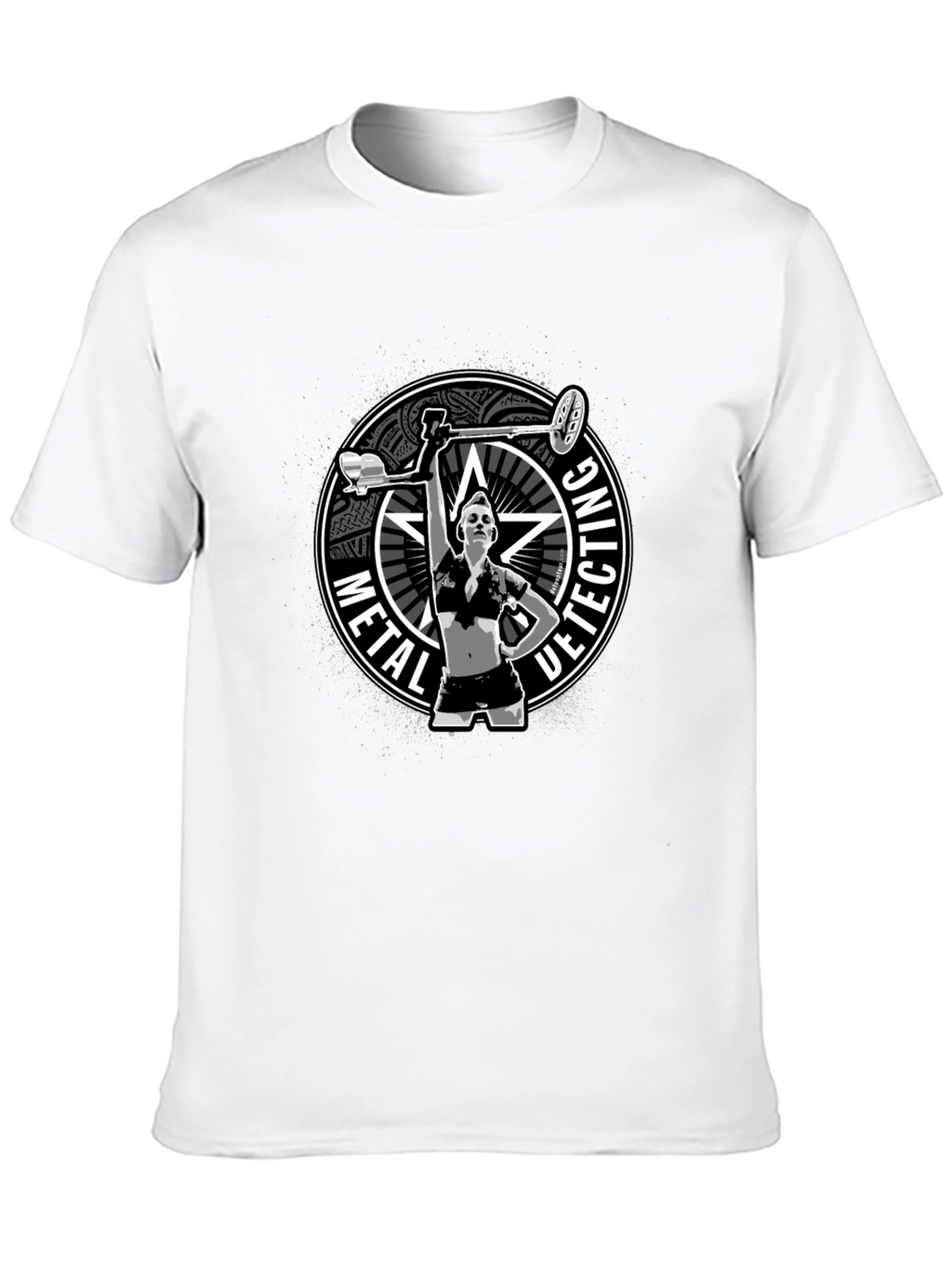 Metal Detecting T-Shirt - Woman Detectorist Graphic Tee