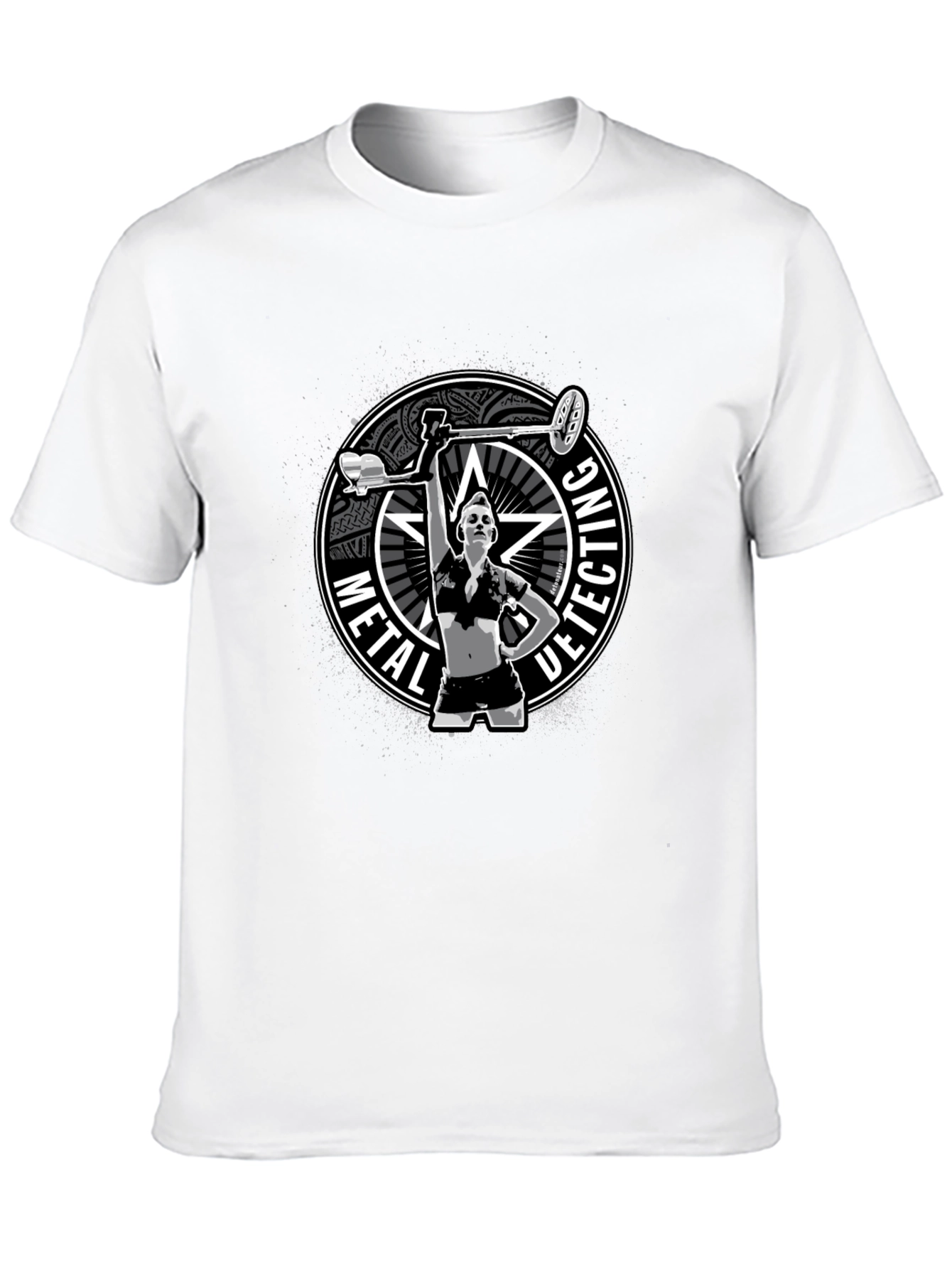 Metal Detecting T-Shirt - Woman Detectorist Graphic Tee