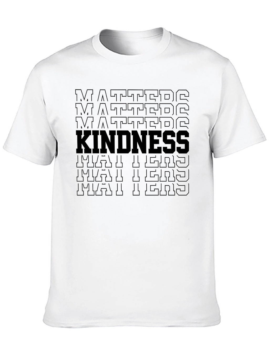 Kindness Matters Black T-Shirt for Men