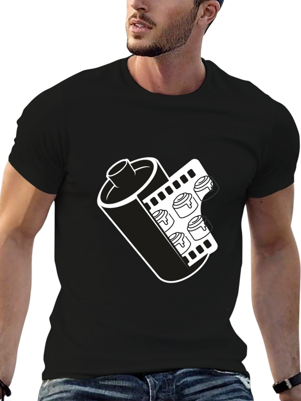 Retro Film Roll T-Shirt - Classic Photography Tee